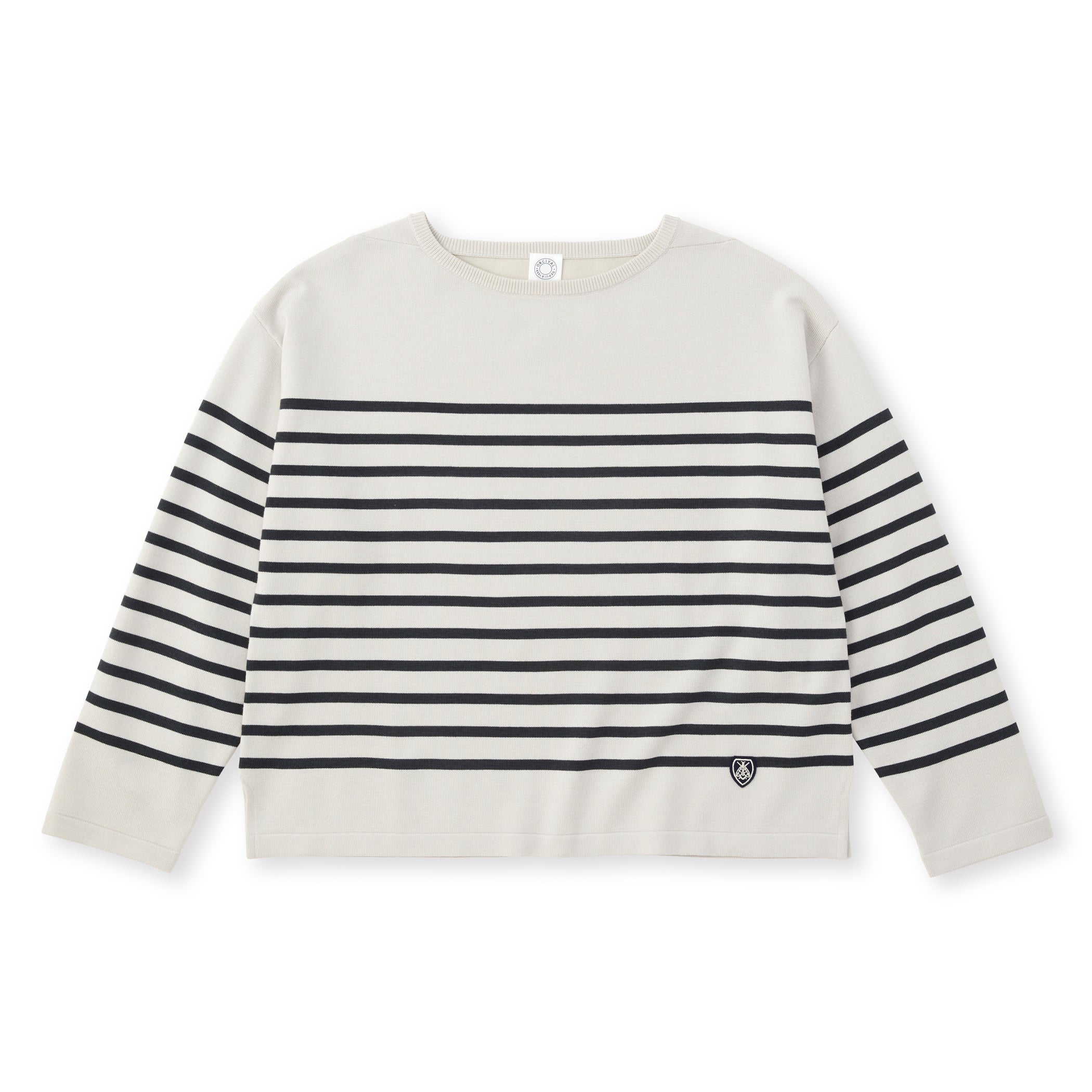 Women's Wool Plating Boat Neck Knit