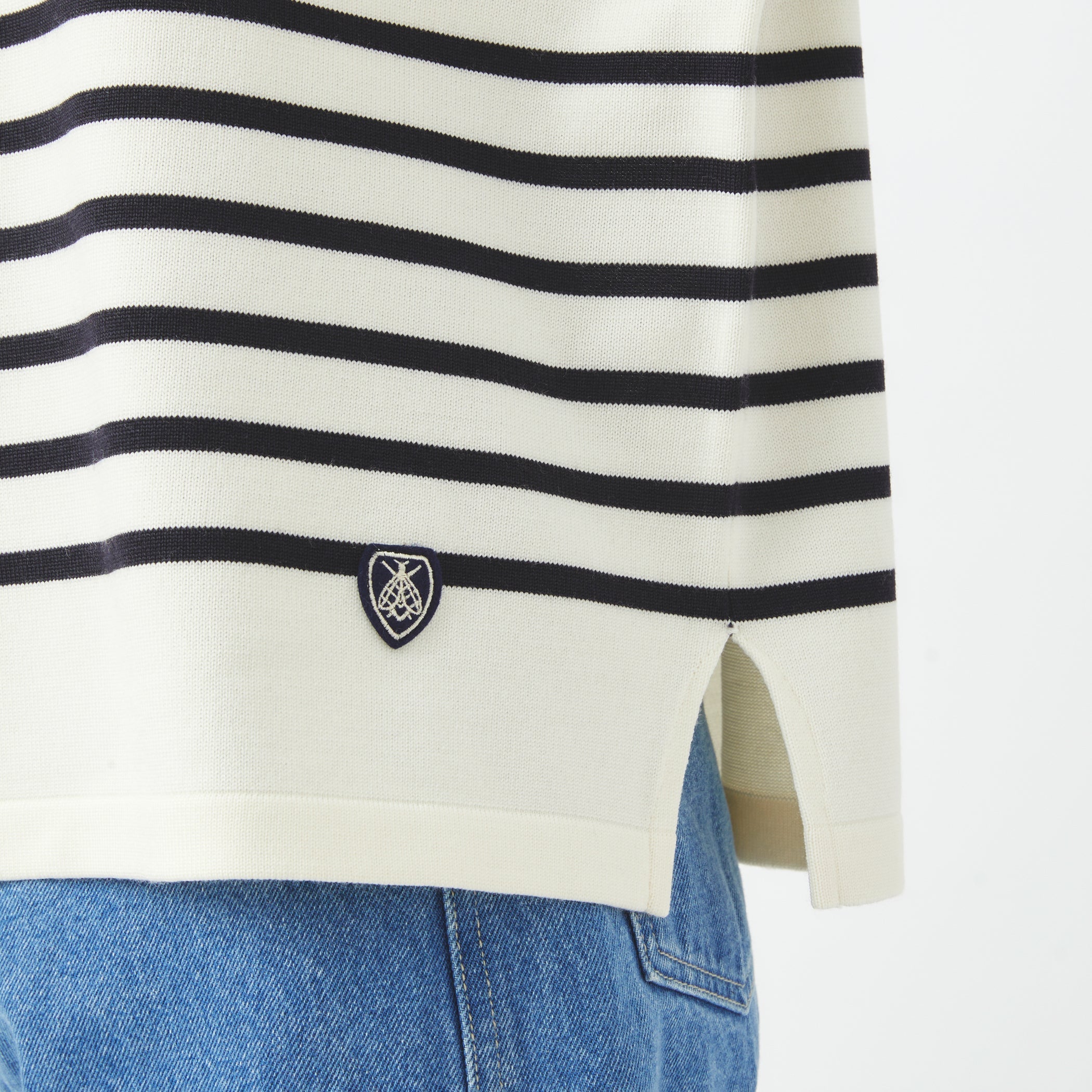 Women's Wool Plating Boat Neck Knit
