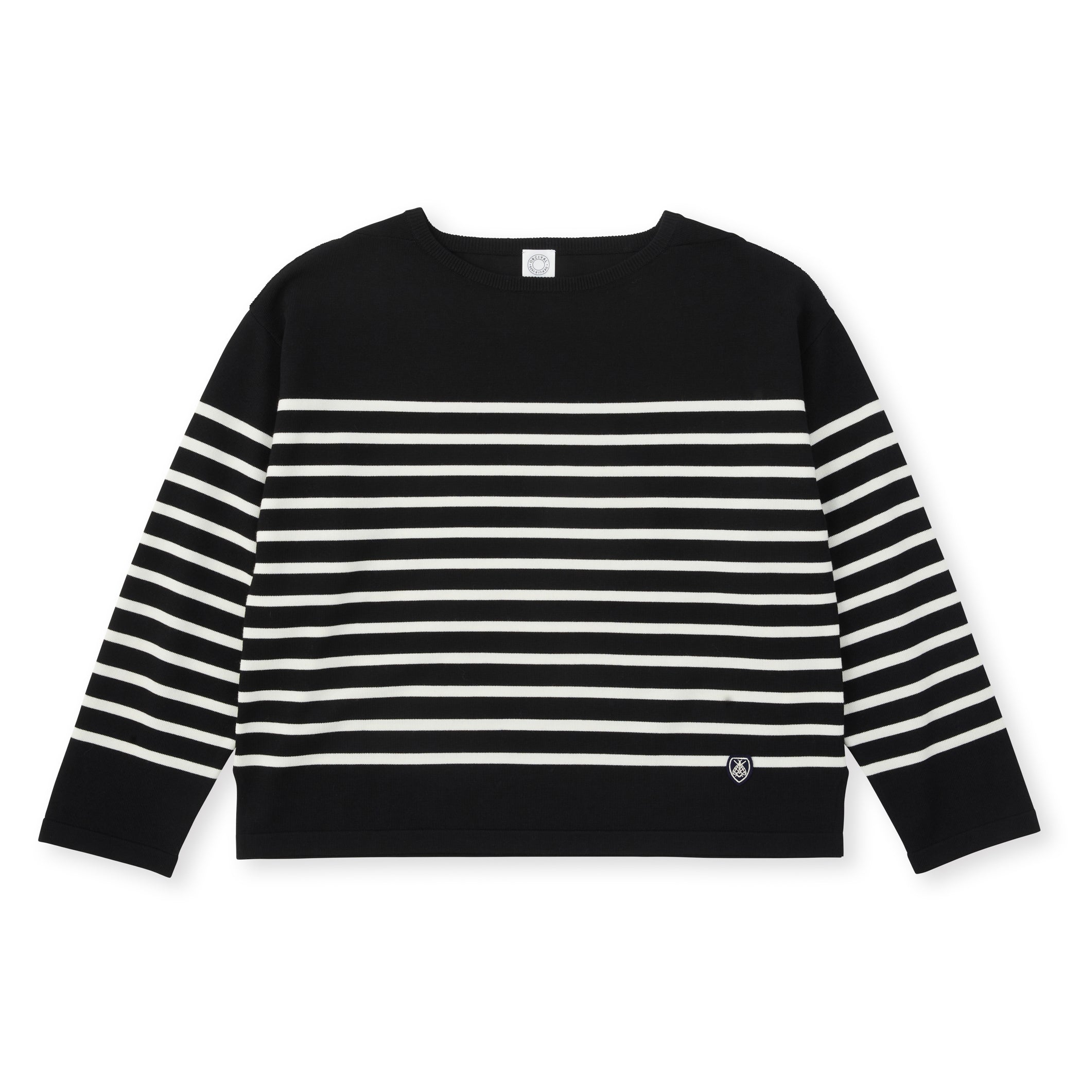 Women's Wool Plating Boat Neck Knit