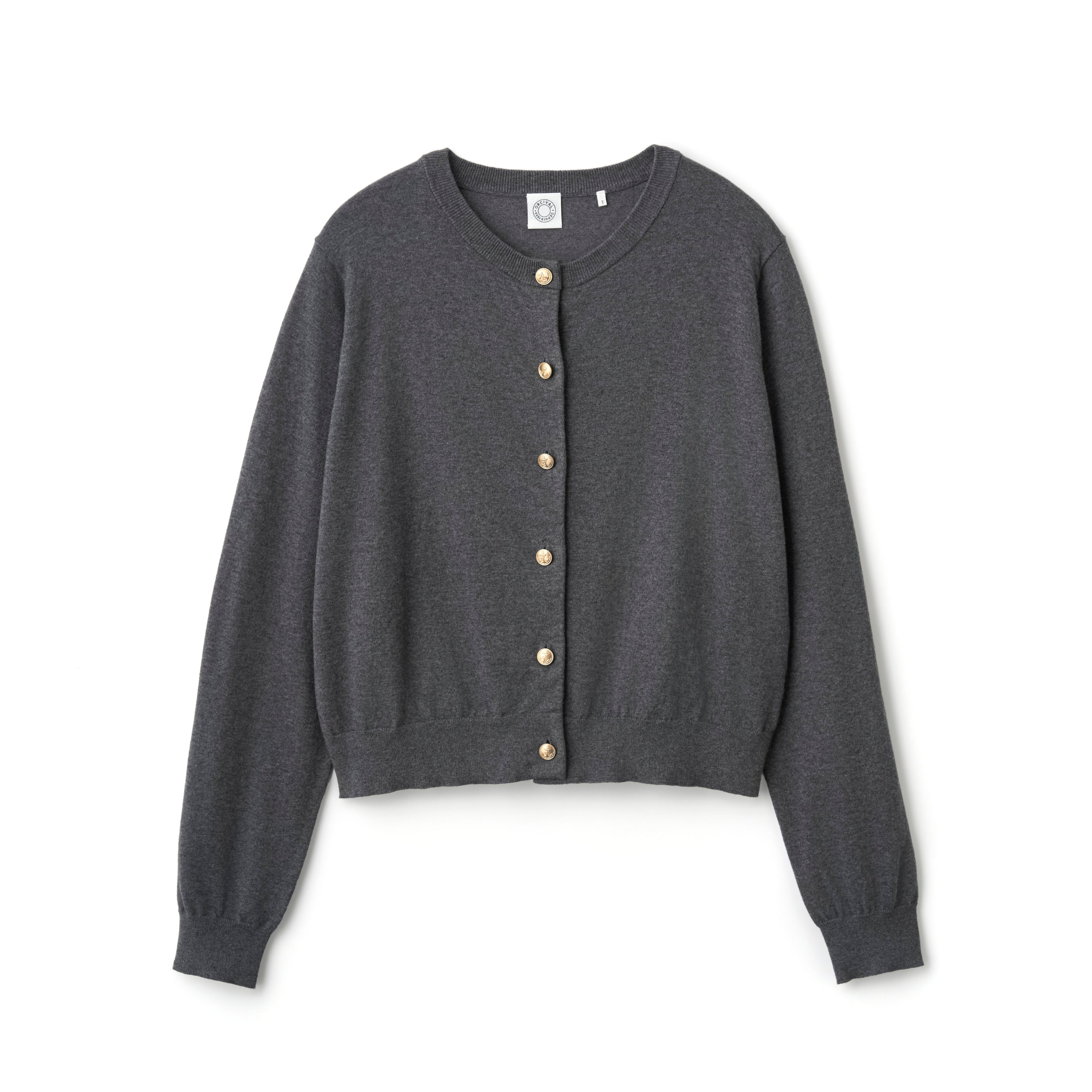 Women's High-gauge Cotton Jersey Cardigan