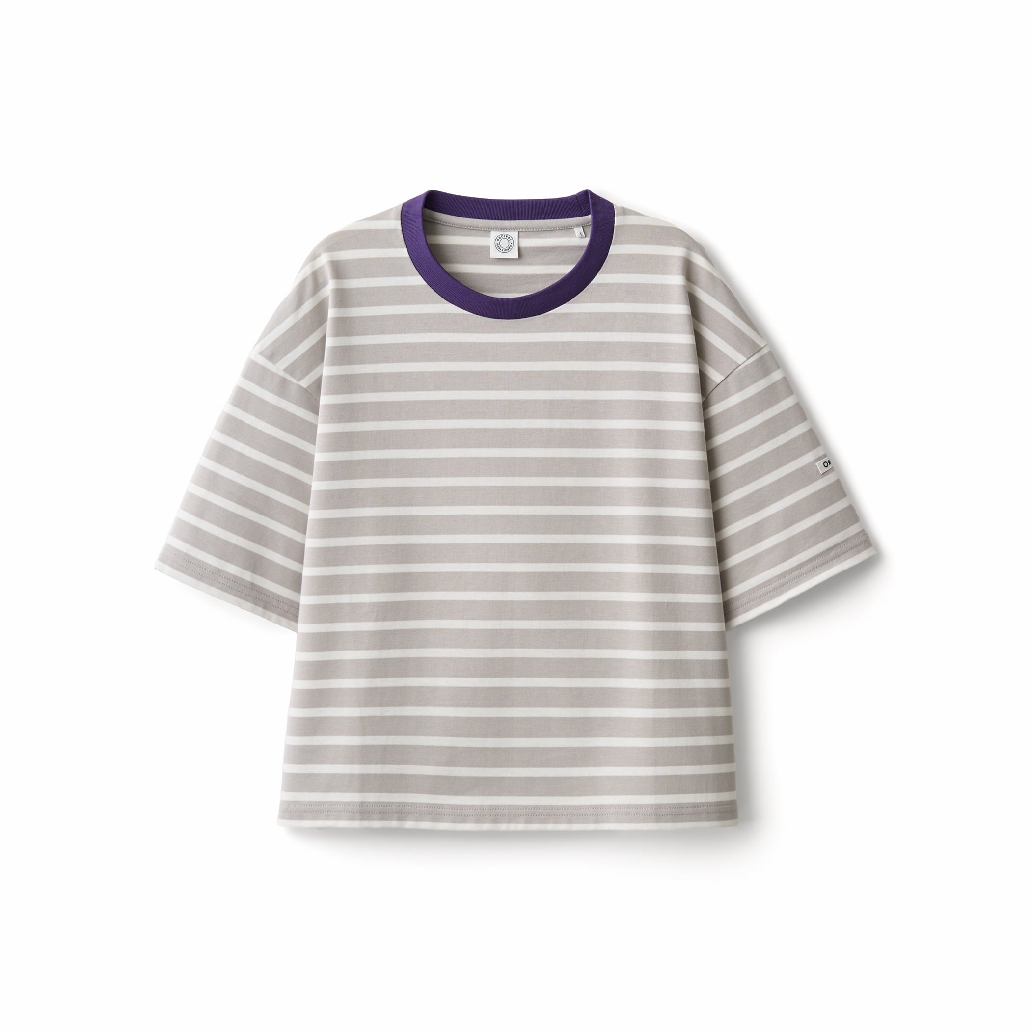 Women's Mercerized Jersey Wide Crew Neck Pullover