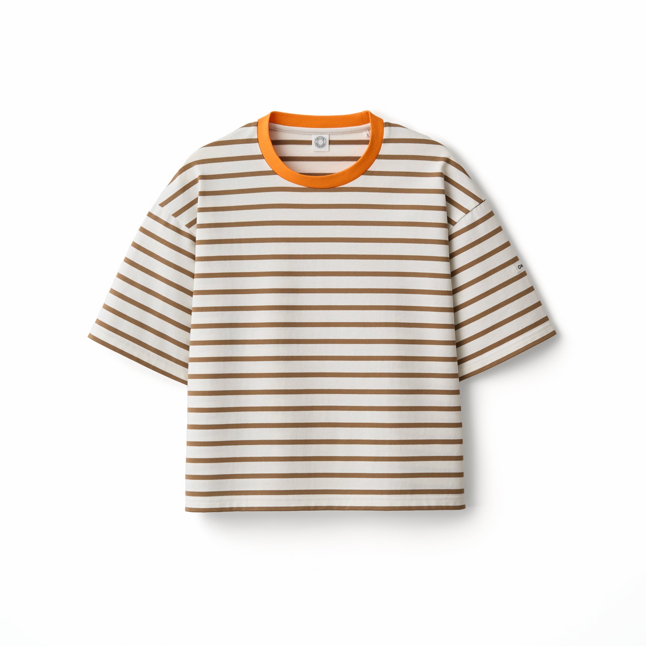 Women's Mercerized Jersey Wide Crew Neck Pullover