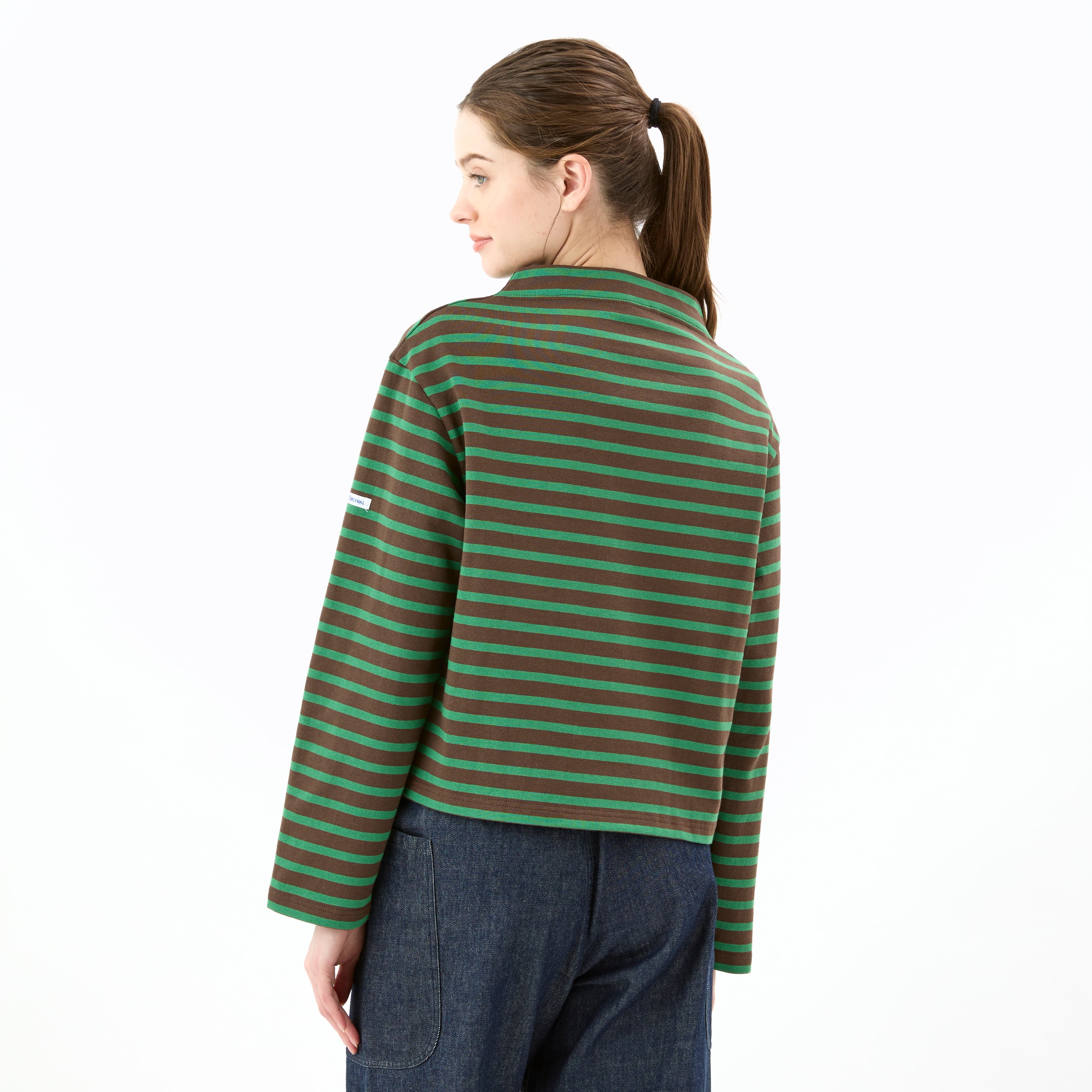 Women's Cotton Lourd Bottle Neck Basque Shirt