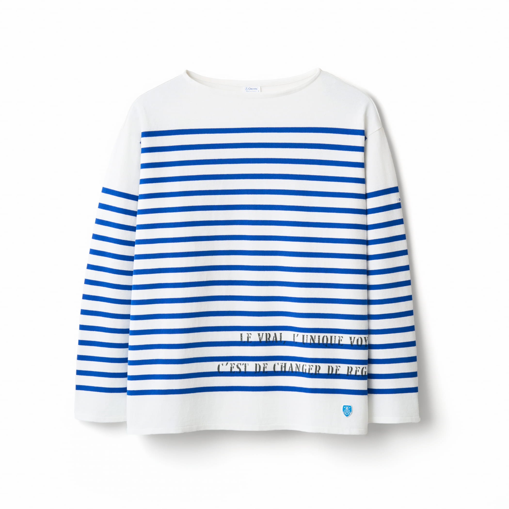 Men's Rachel Printed Boat Neck Wide Basque Shirt