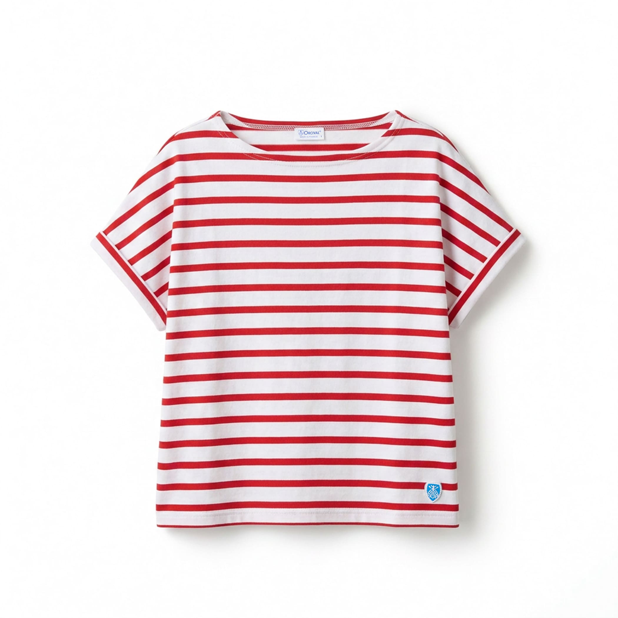 Women's Cotton Leger Boat Neck Half Sleeve T-shirt