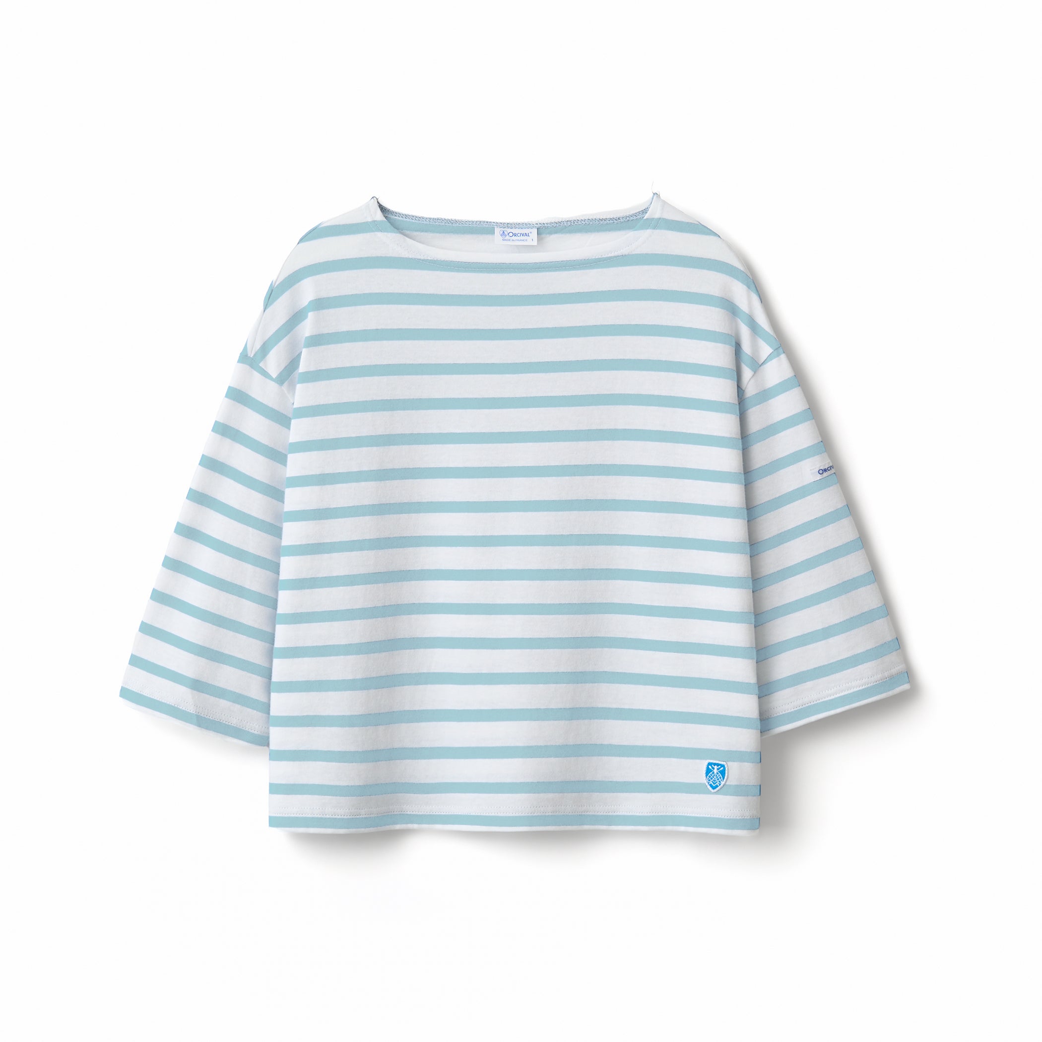 Women's Cotton Leger Boat Neck Half Sleeve Basque Shirt