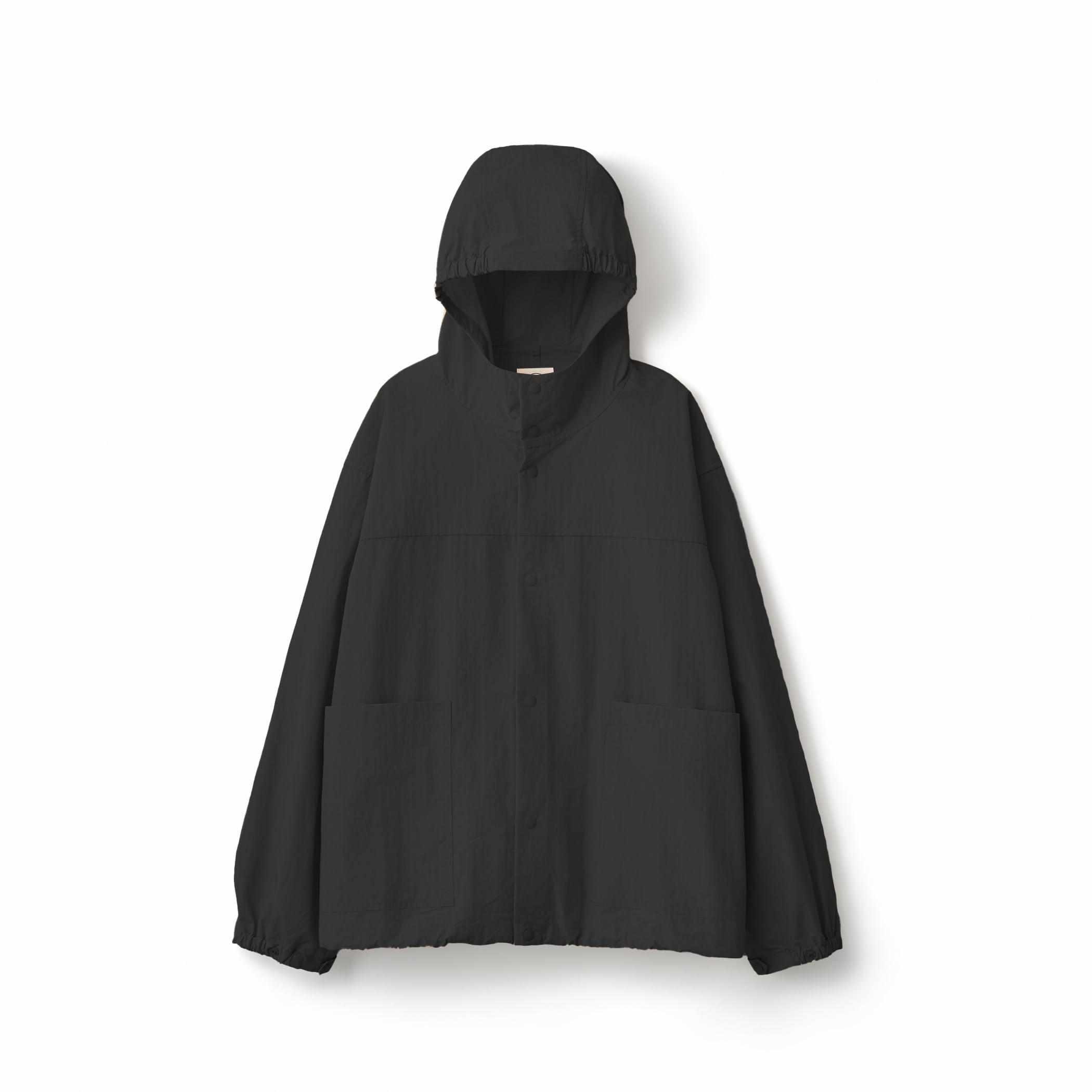 Cotton Nylon Typewriter Hooded Light Jacket