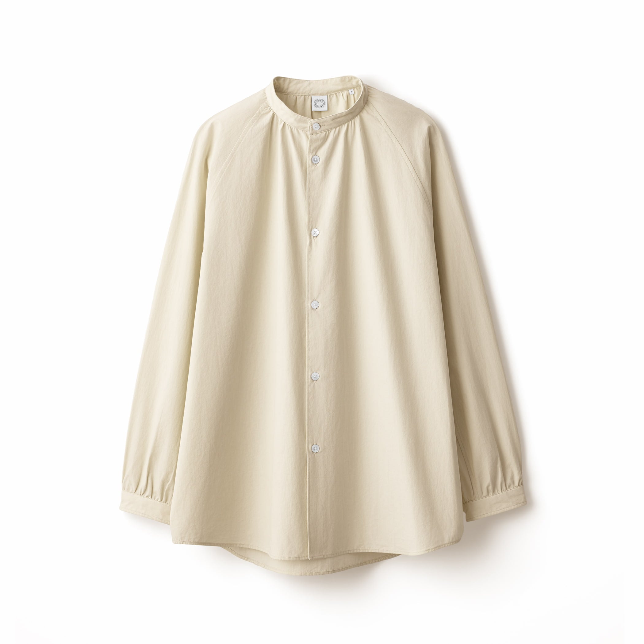 Women's Cotton Band Collar Shirt