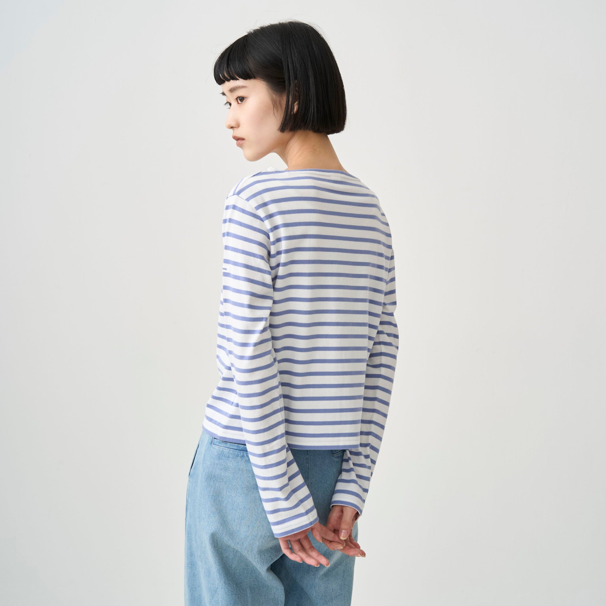 Women's Cotton Jersey Boat Neck Short Pullover