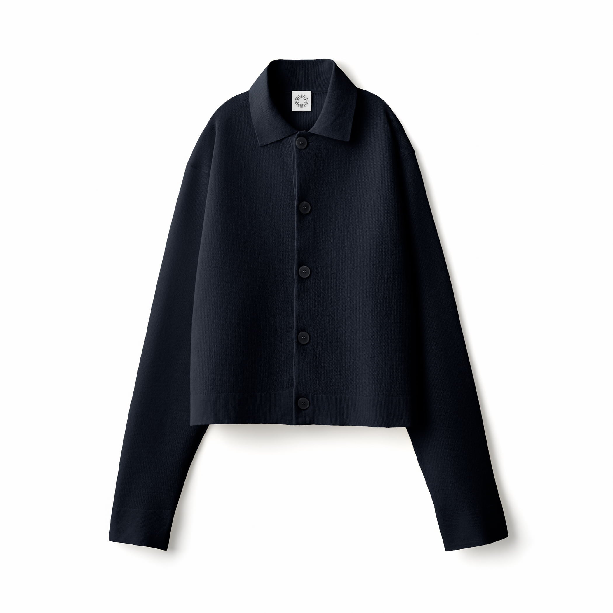 Women's Collar Polo Knit Cardigan