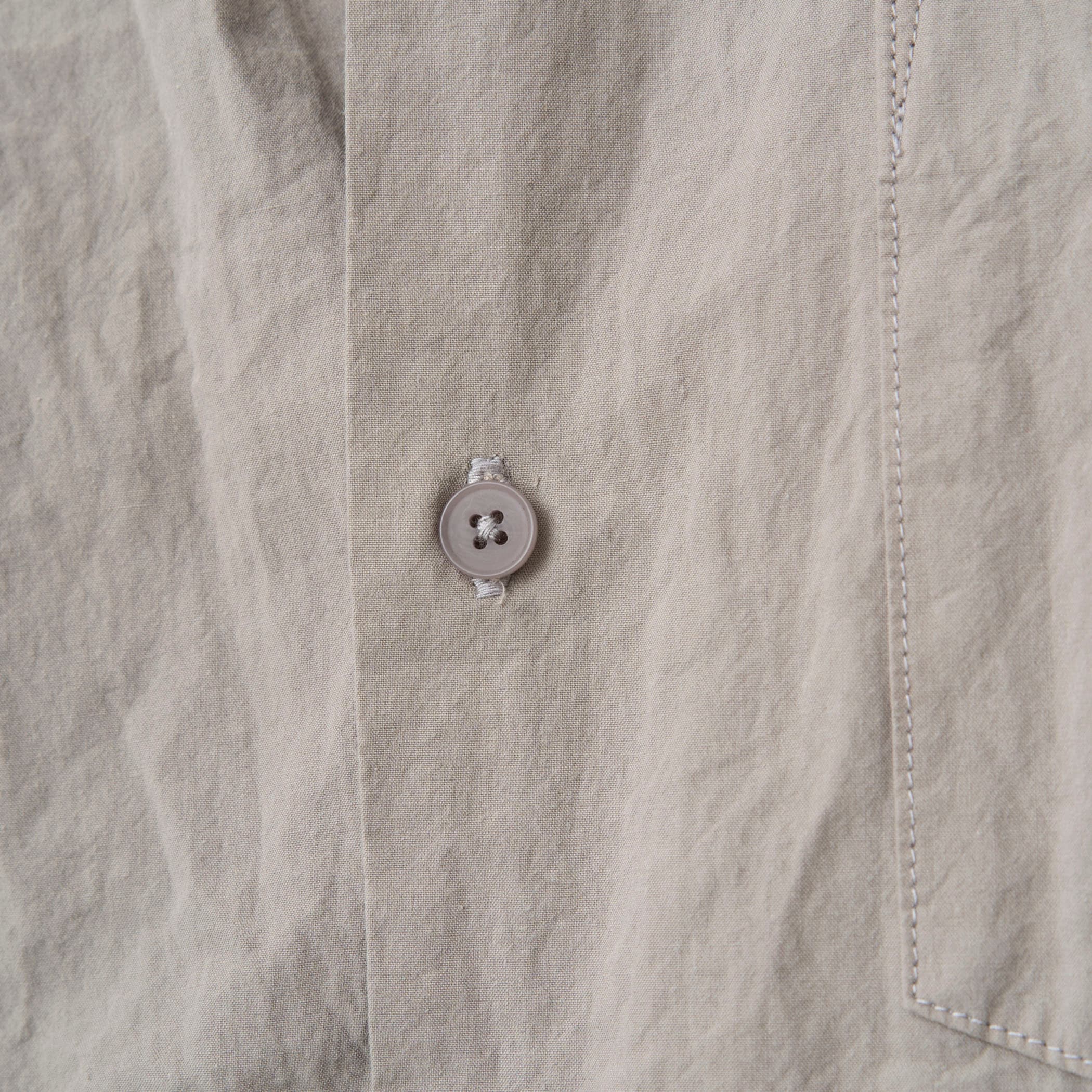 Garment Dye Poplin Band Collar Shirt