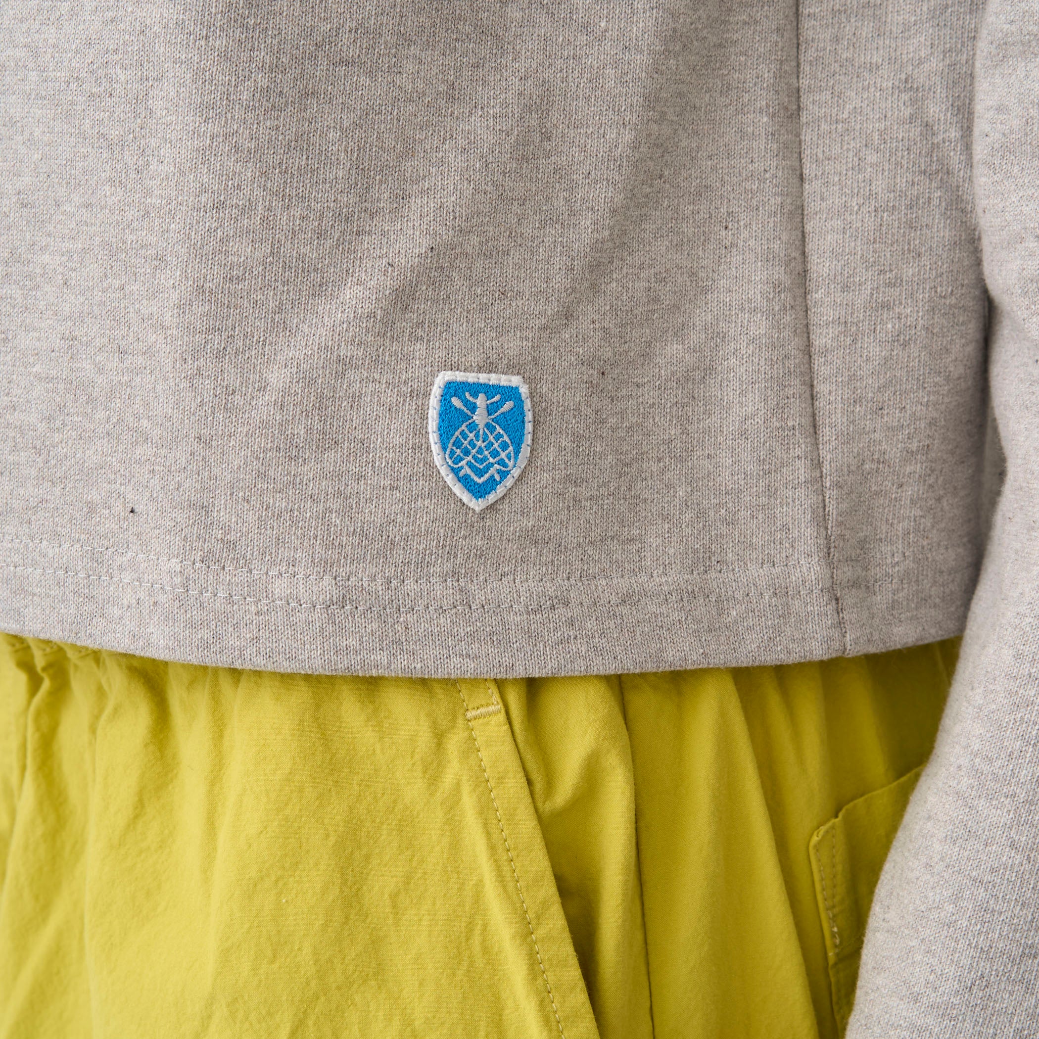 Women's Cotton Lourd Boat Neck Basque Shirt Solid