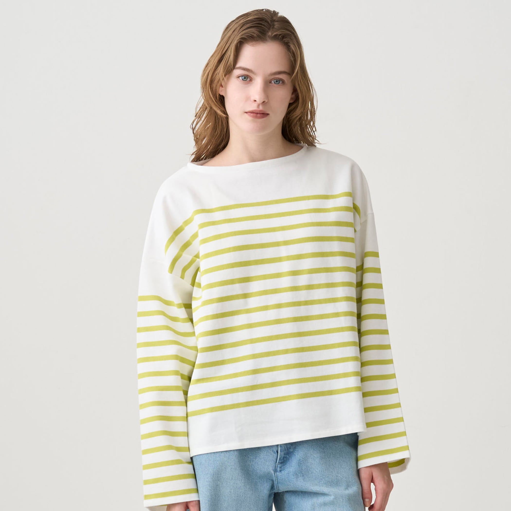 Women's Rachel Boat Neck Wide Basque Shirt