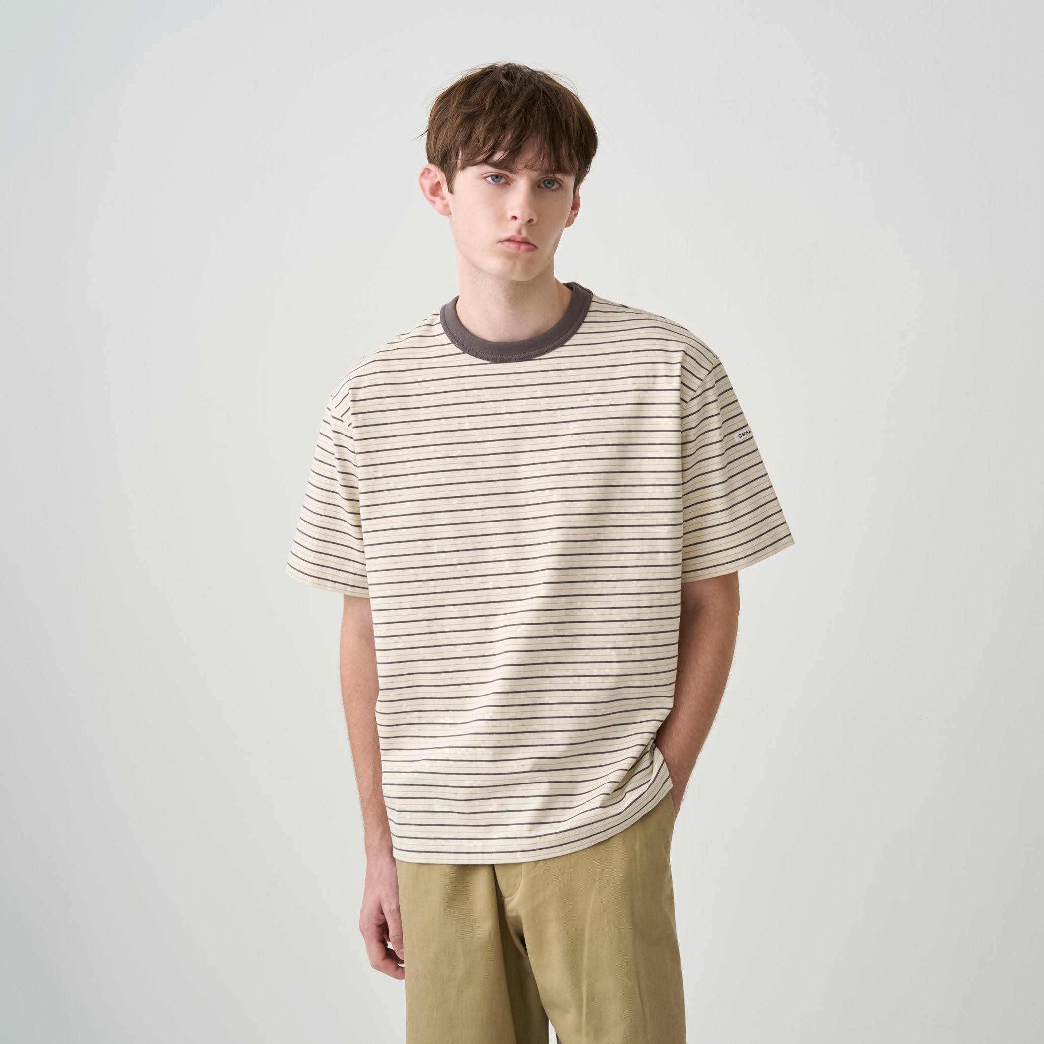 Men's Cotton Stretch Crew Neck Short Sleeve Pullover