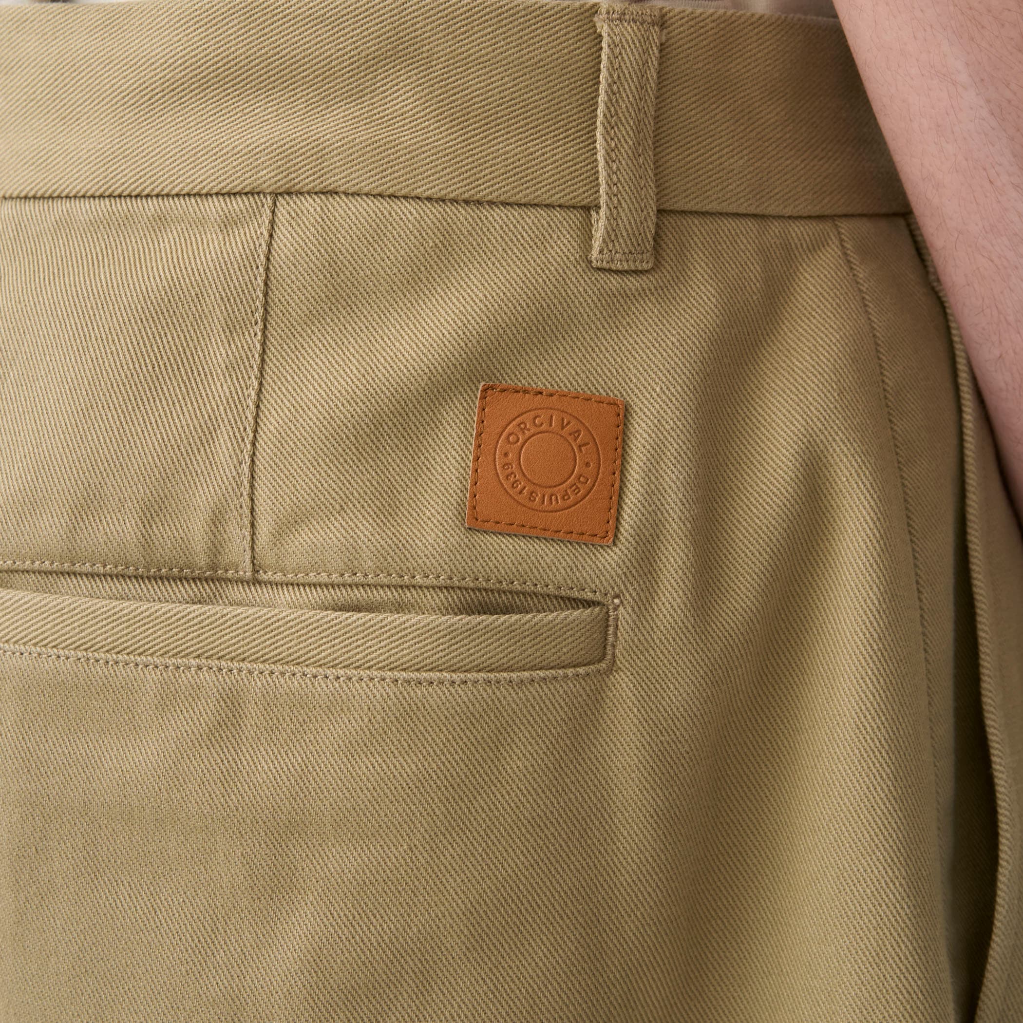 Men's Cotton Dry Twill Wide Curve Pants