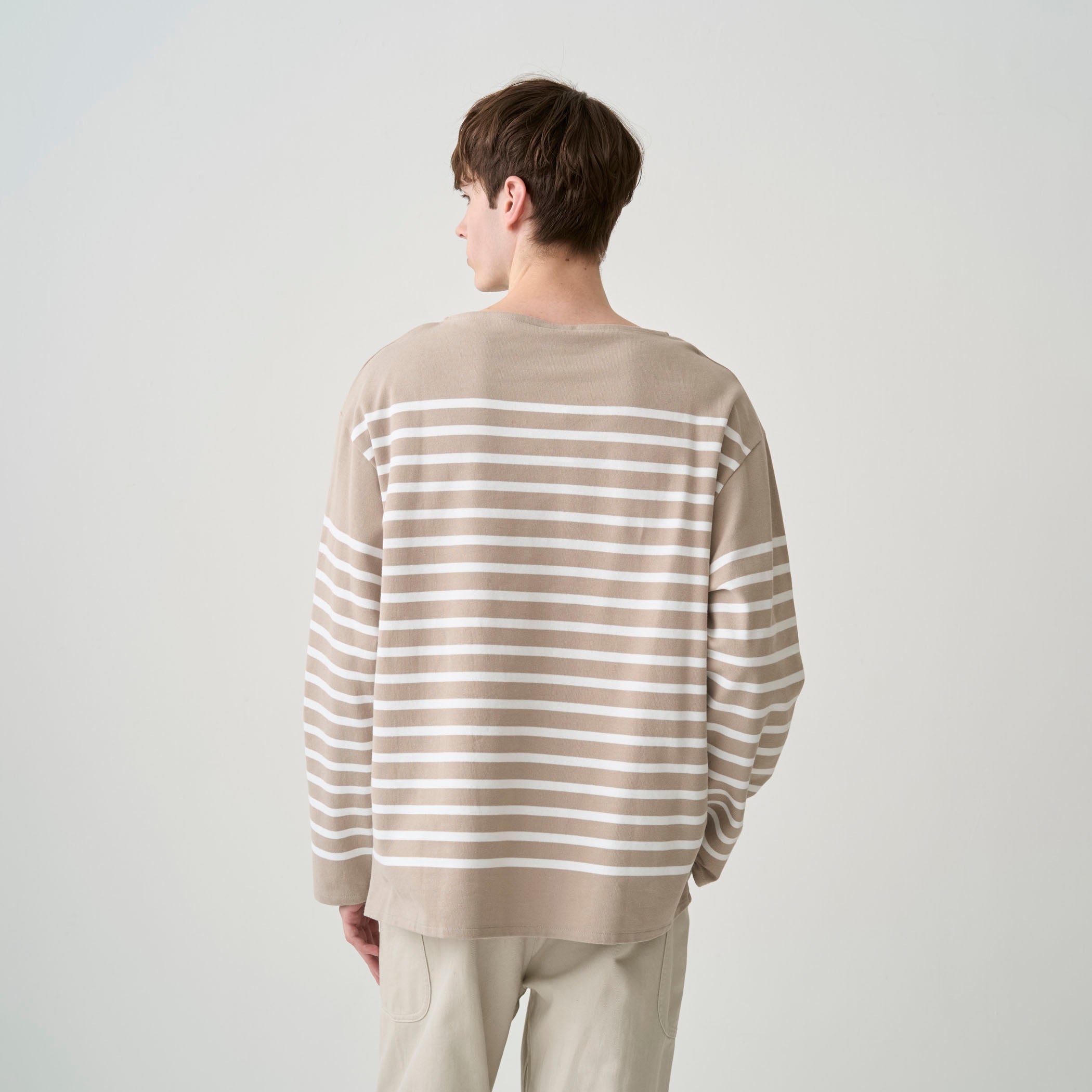 Men's Rachel Wide Boat Neck Basque Shirt