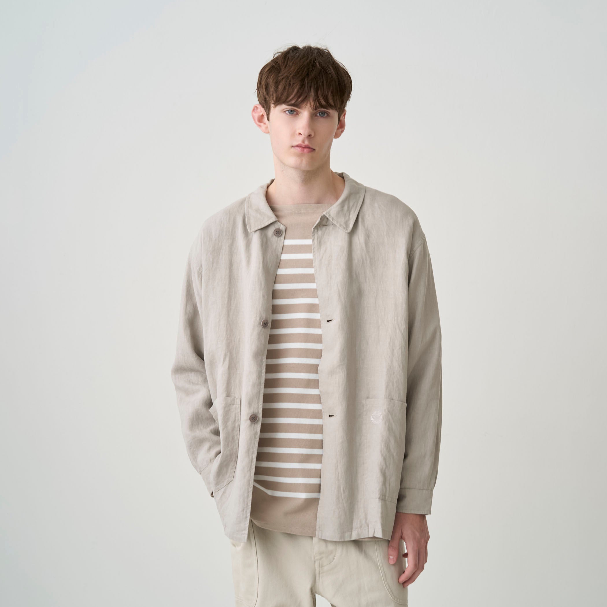 Men's Linen Coverall Shirt