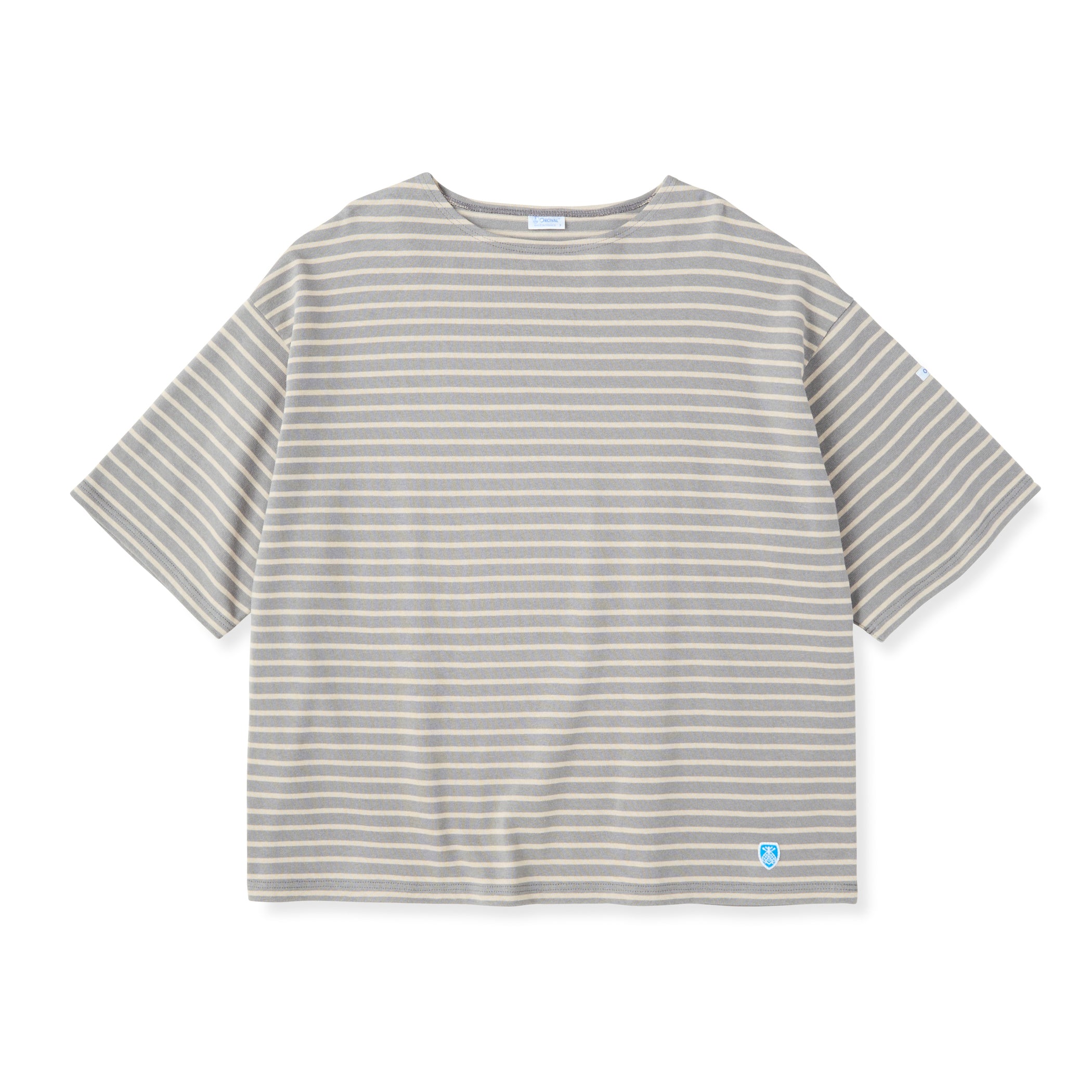 Men's Cotton Lourd Half Sleeve Pullover Narrow Stripe