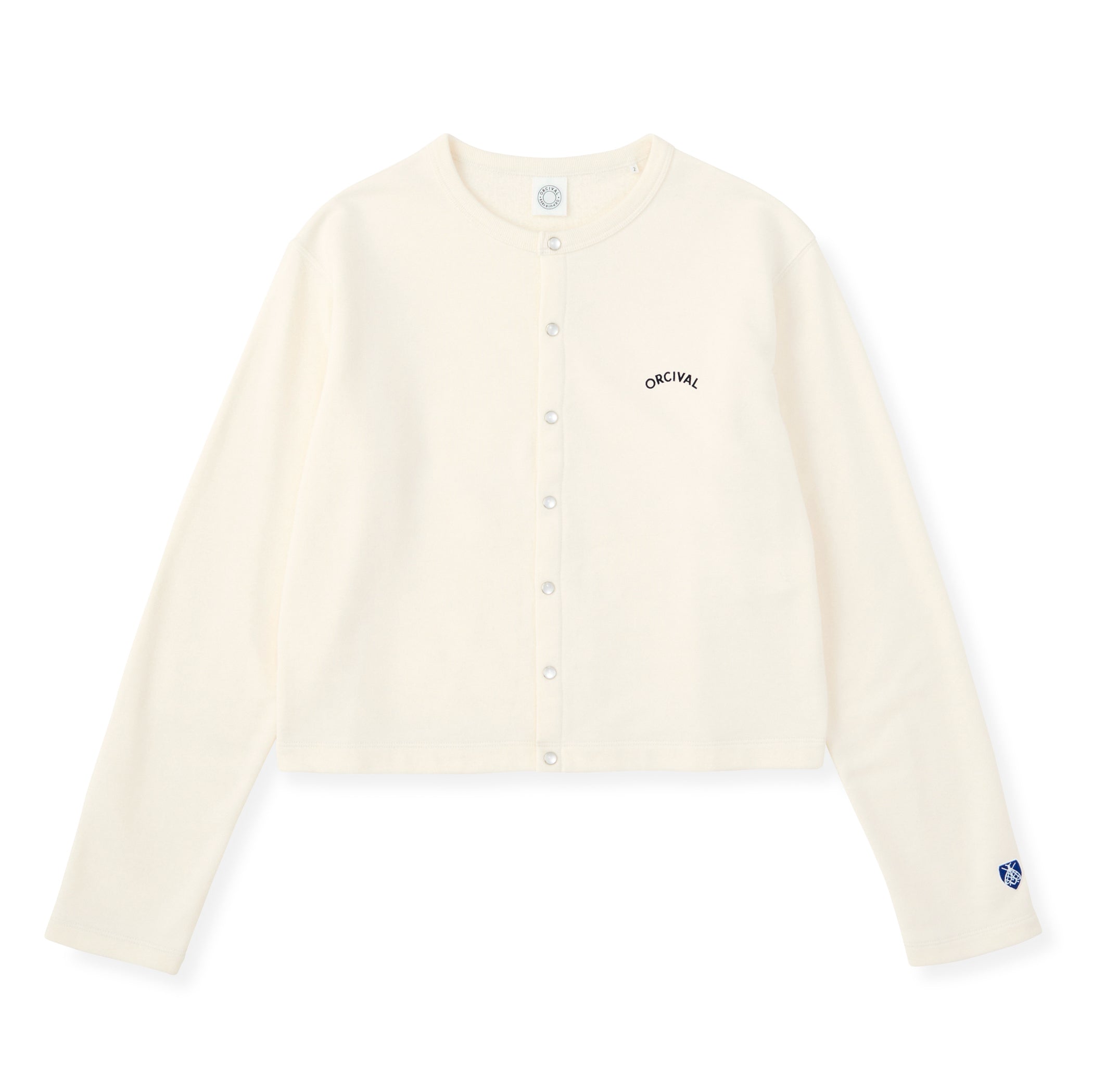 Women's Light French Terry Crew Neck Cardigan