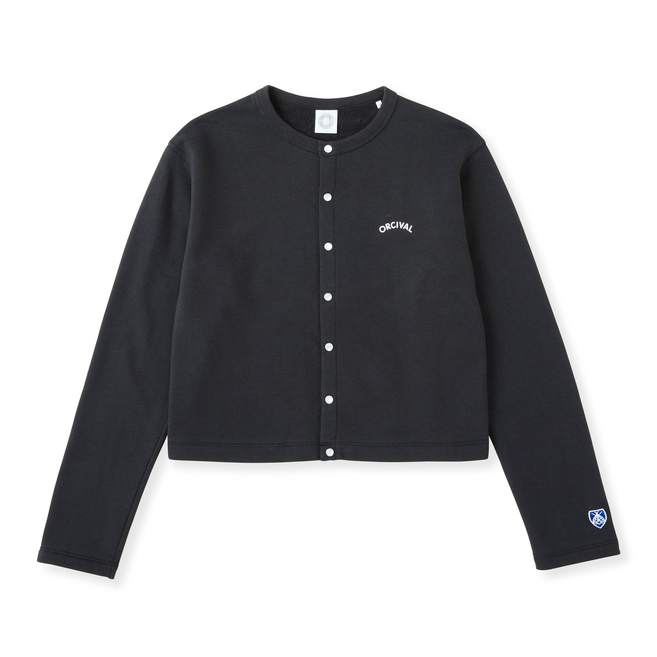 Women's Light French Terry Crew Neck Cardigan