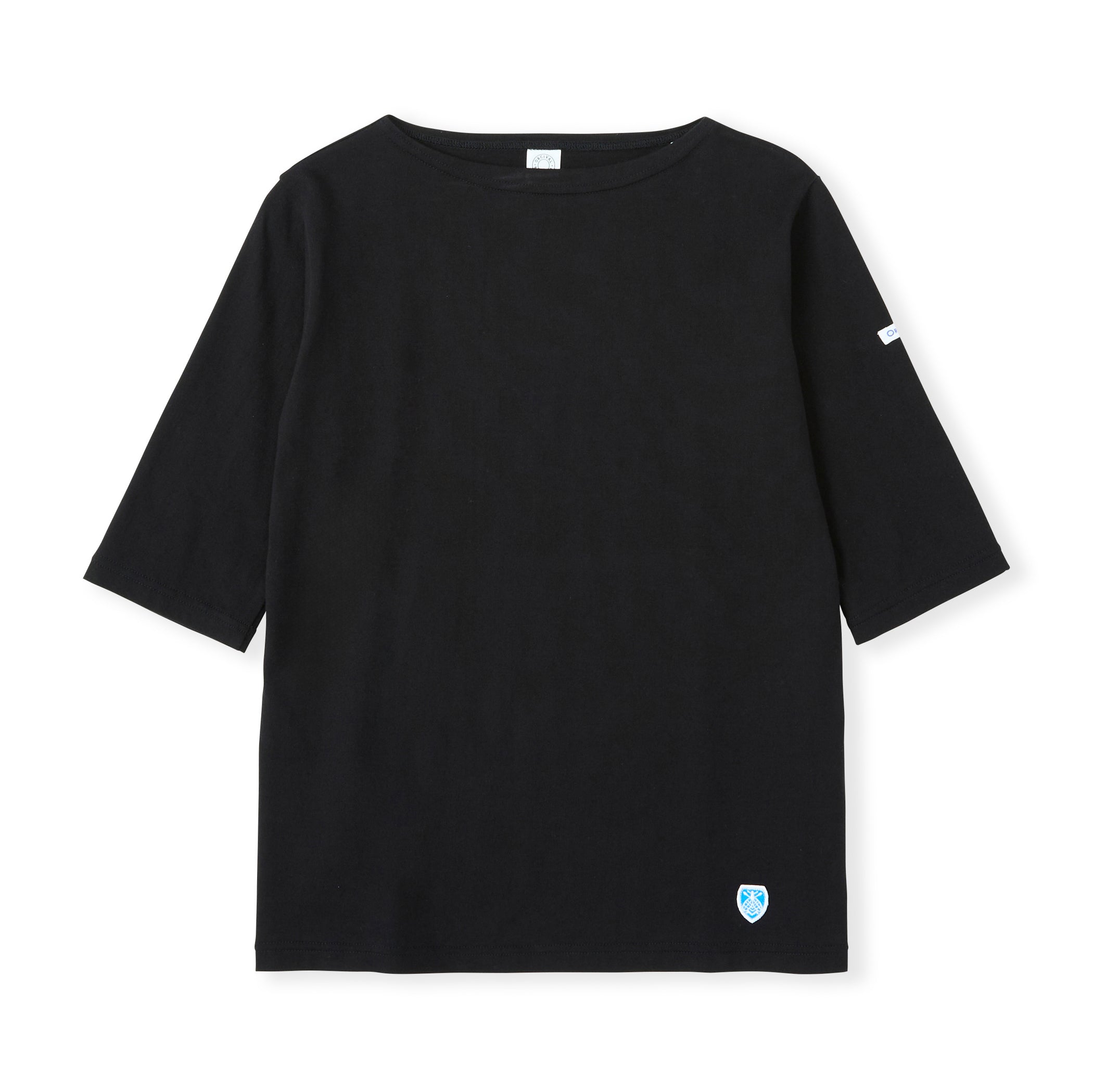 Women's Cotton Jersey Boat Neck Half Sleeve Pullover