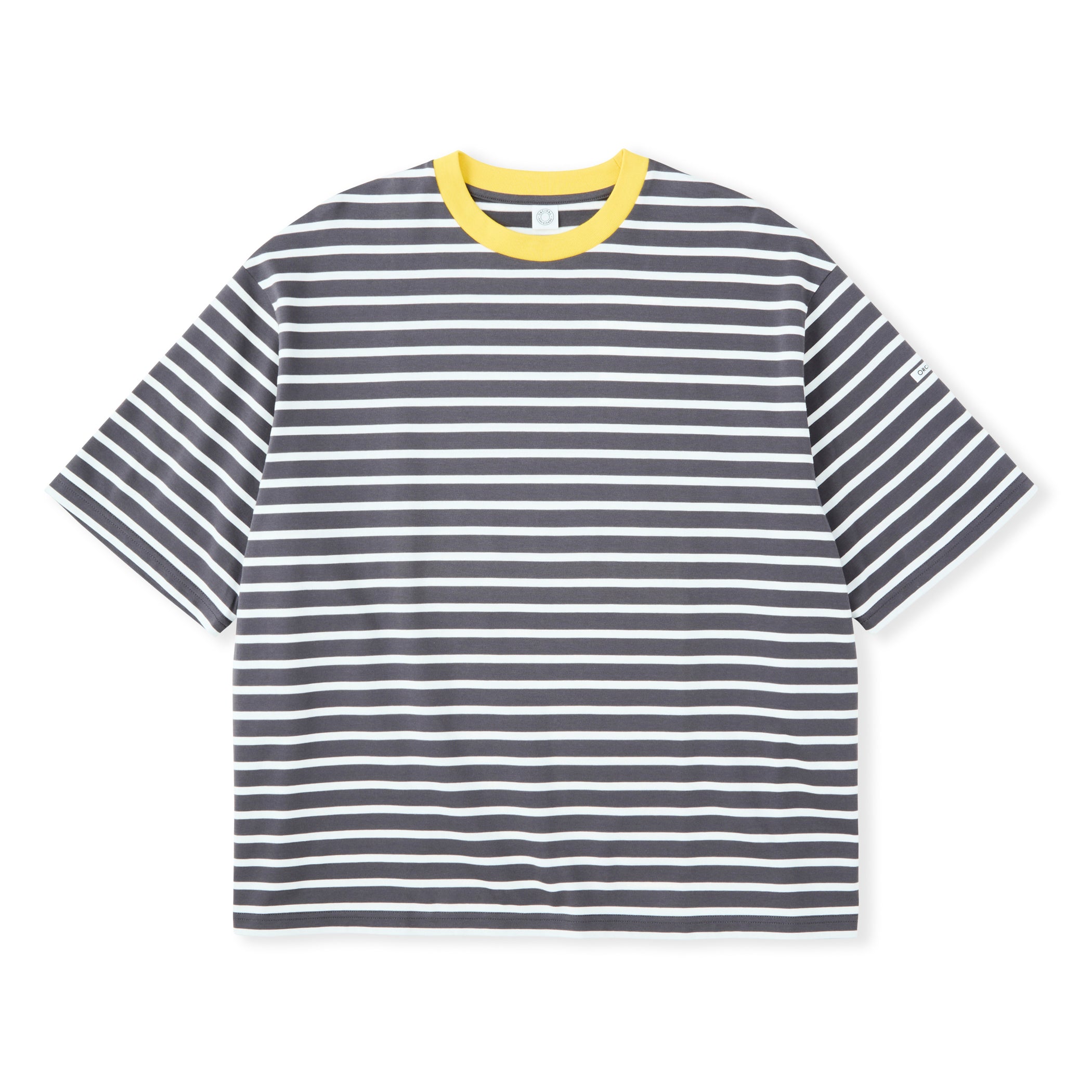 Men's Mercerized Jersey Wide Crew Neck Pullover