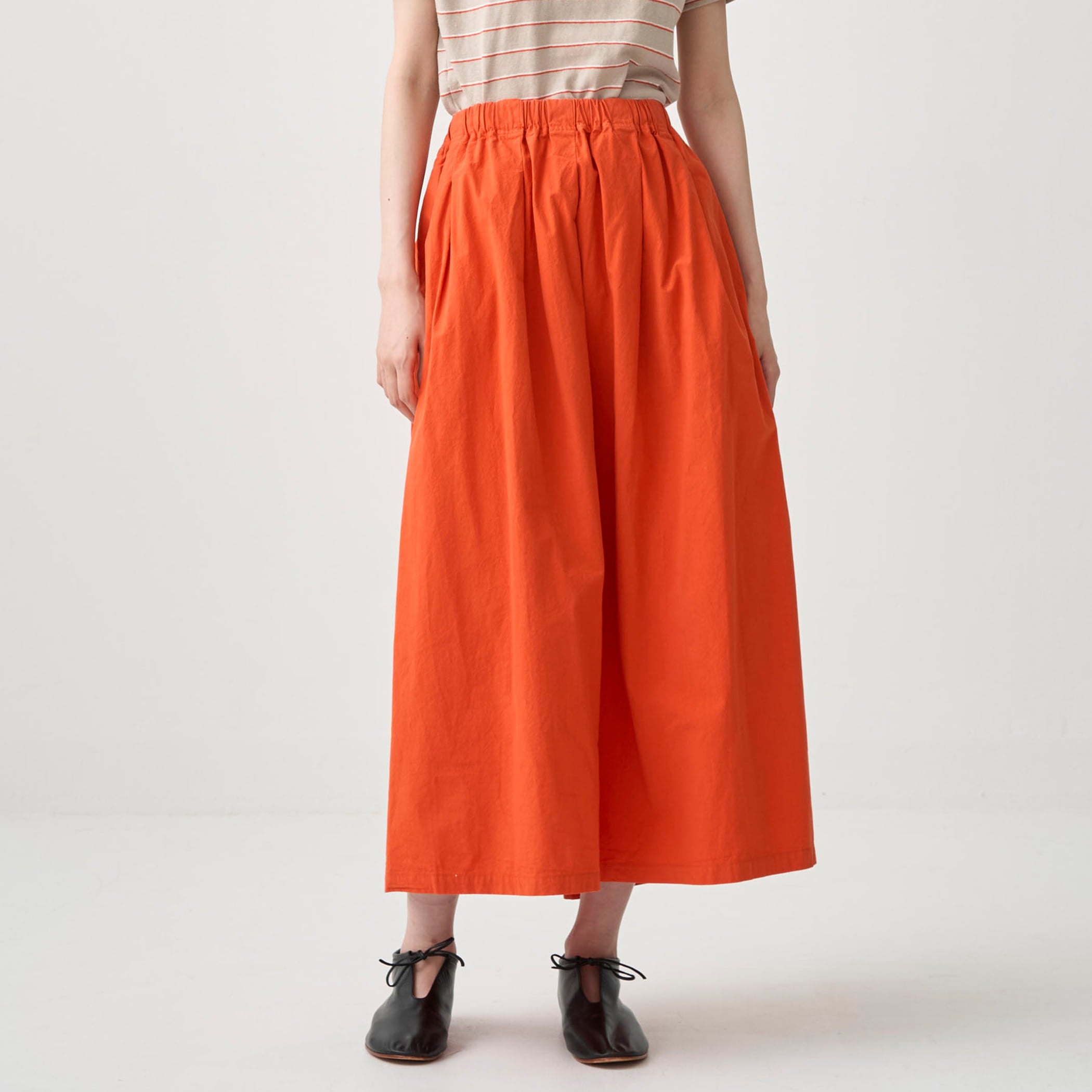 Women's Garment Dye Poplin A-line Easy Skirt｜ORCIVAL