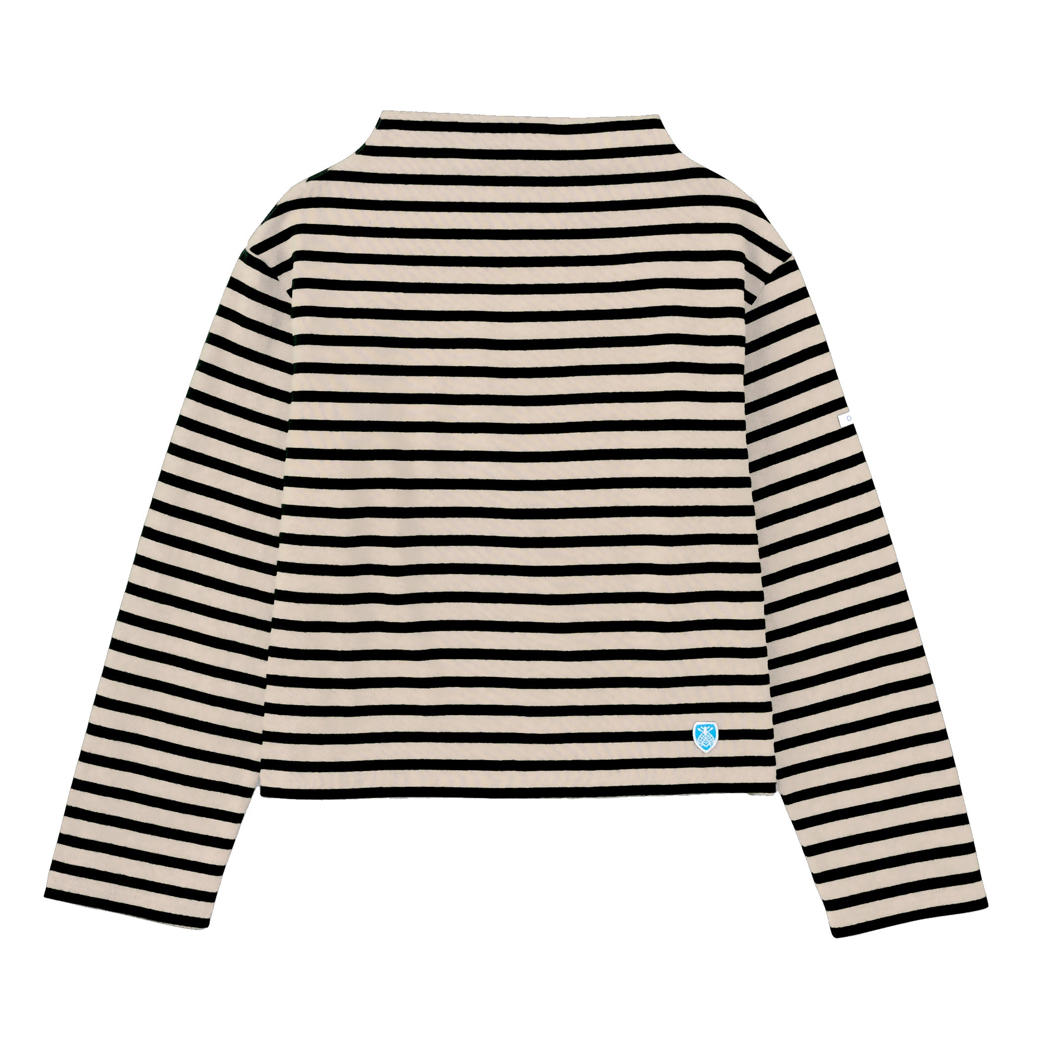 Women's Cotton Lourd Bottle Neck Basque Shirt