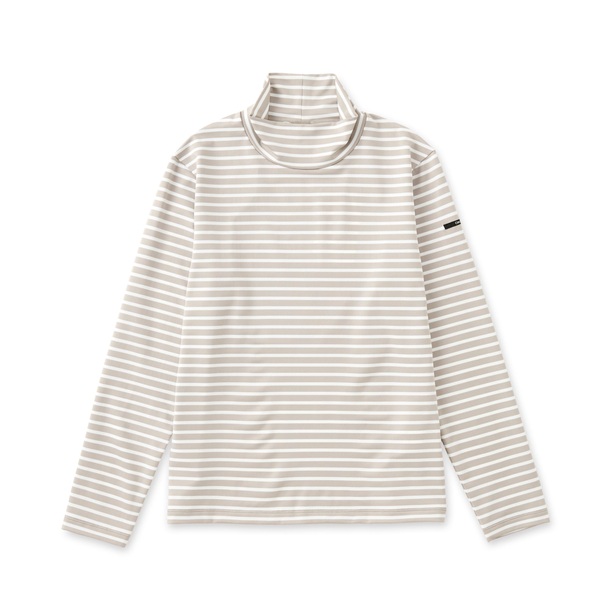 Women's Polyester Stand Neck Long Sleeve Pullover