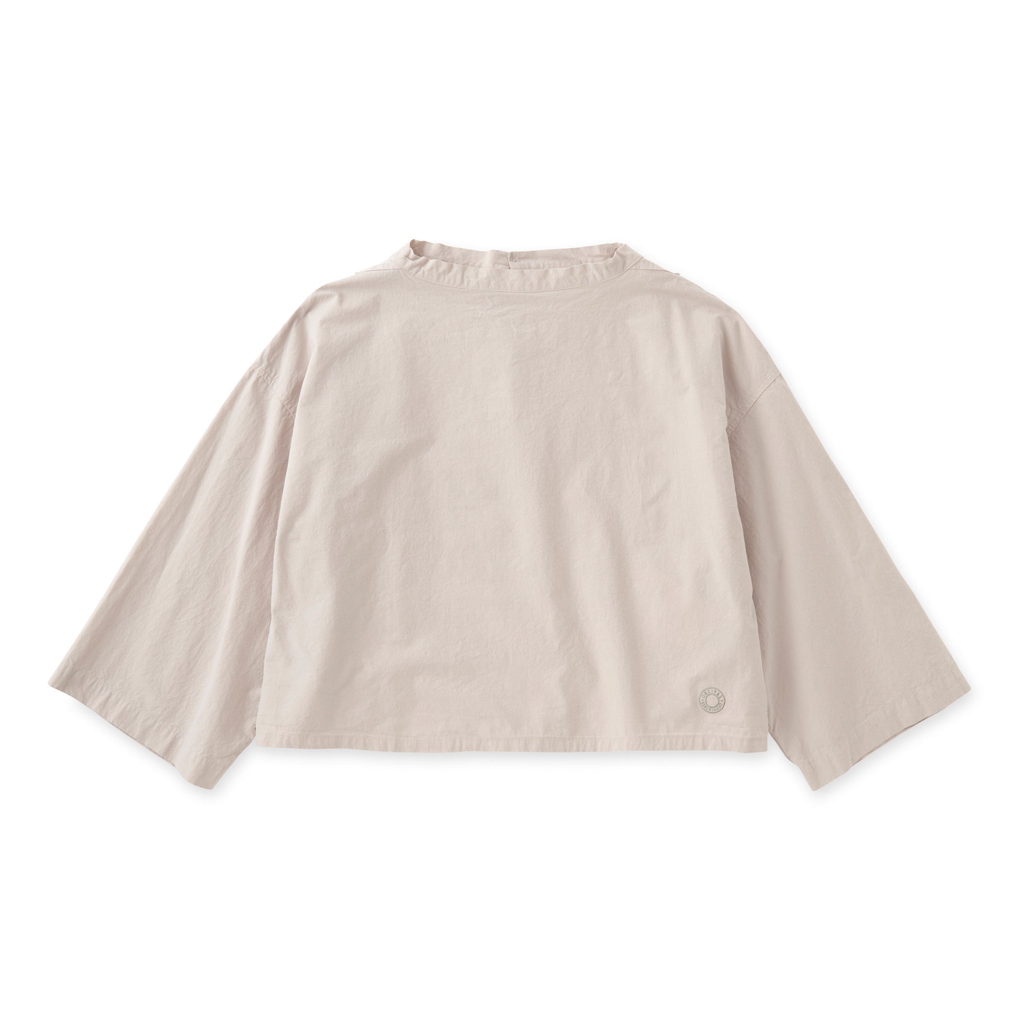 Women's Garment Dye Poplin Stand Collar Pullover