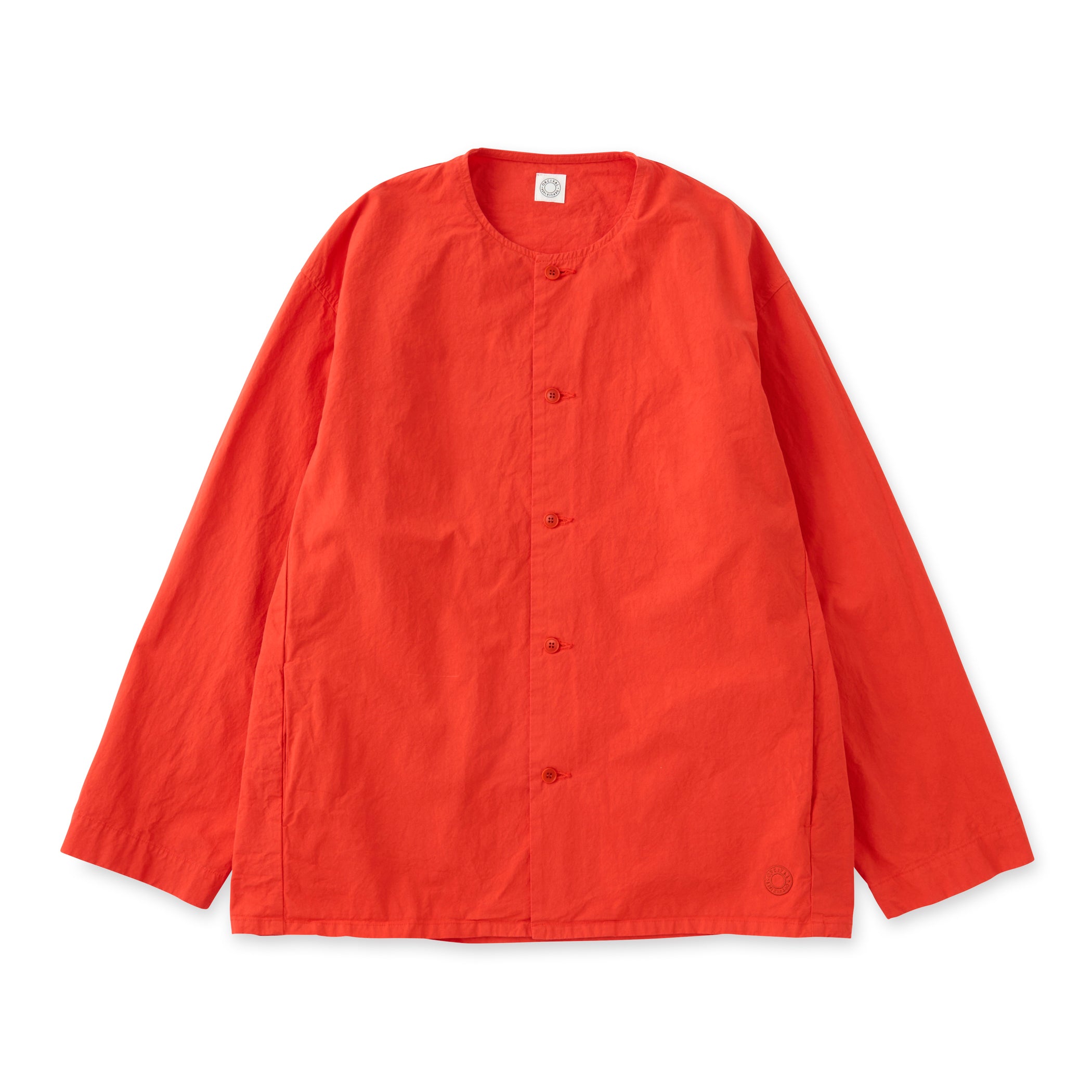 Garment Dye Twill Dump Collarless Shirt
