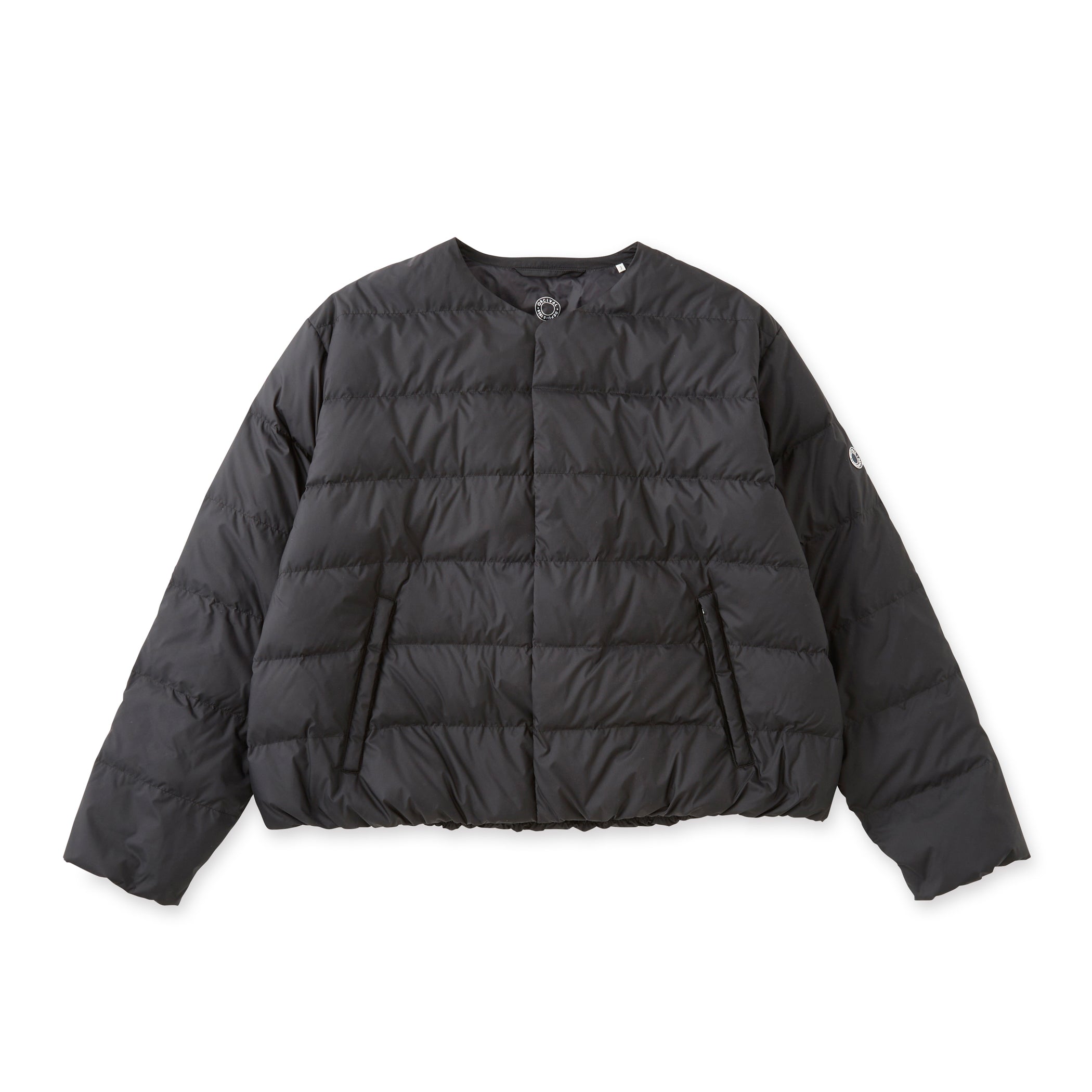 Women's Polyester Taffeta Round Neck Blouson