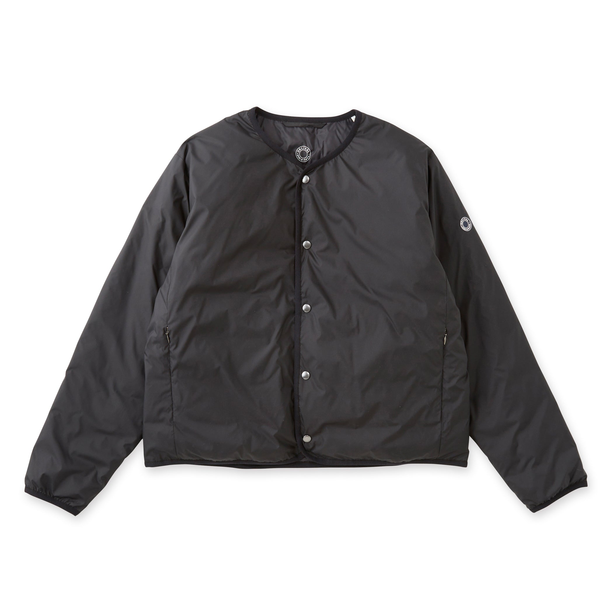 Women's Polyester Taffeta Round Neck  Inner Down Blouson