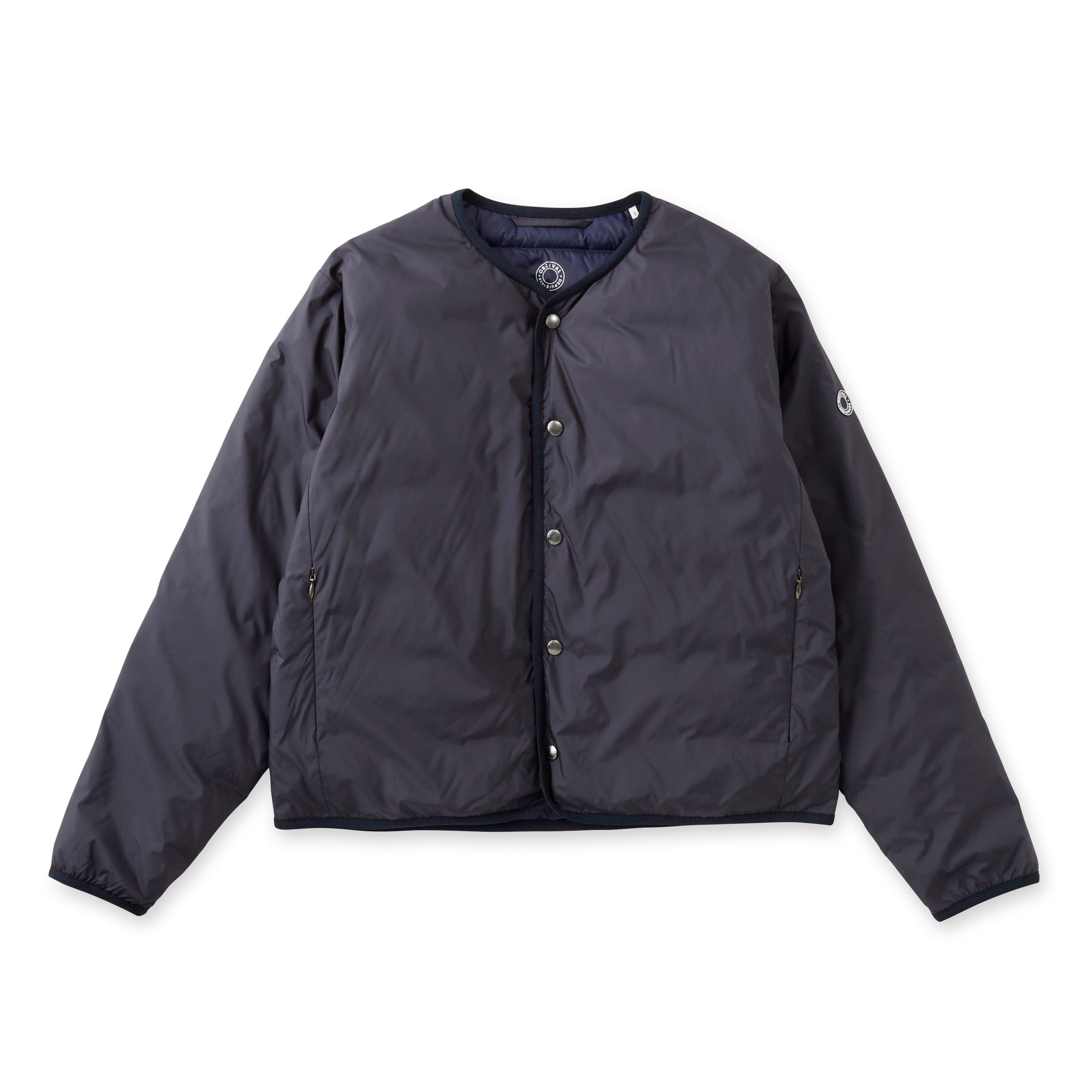 Women's Polyester Taffeta Round Neck  Inner Down Blouson