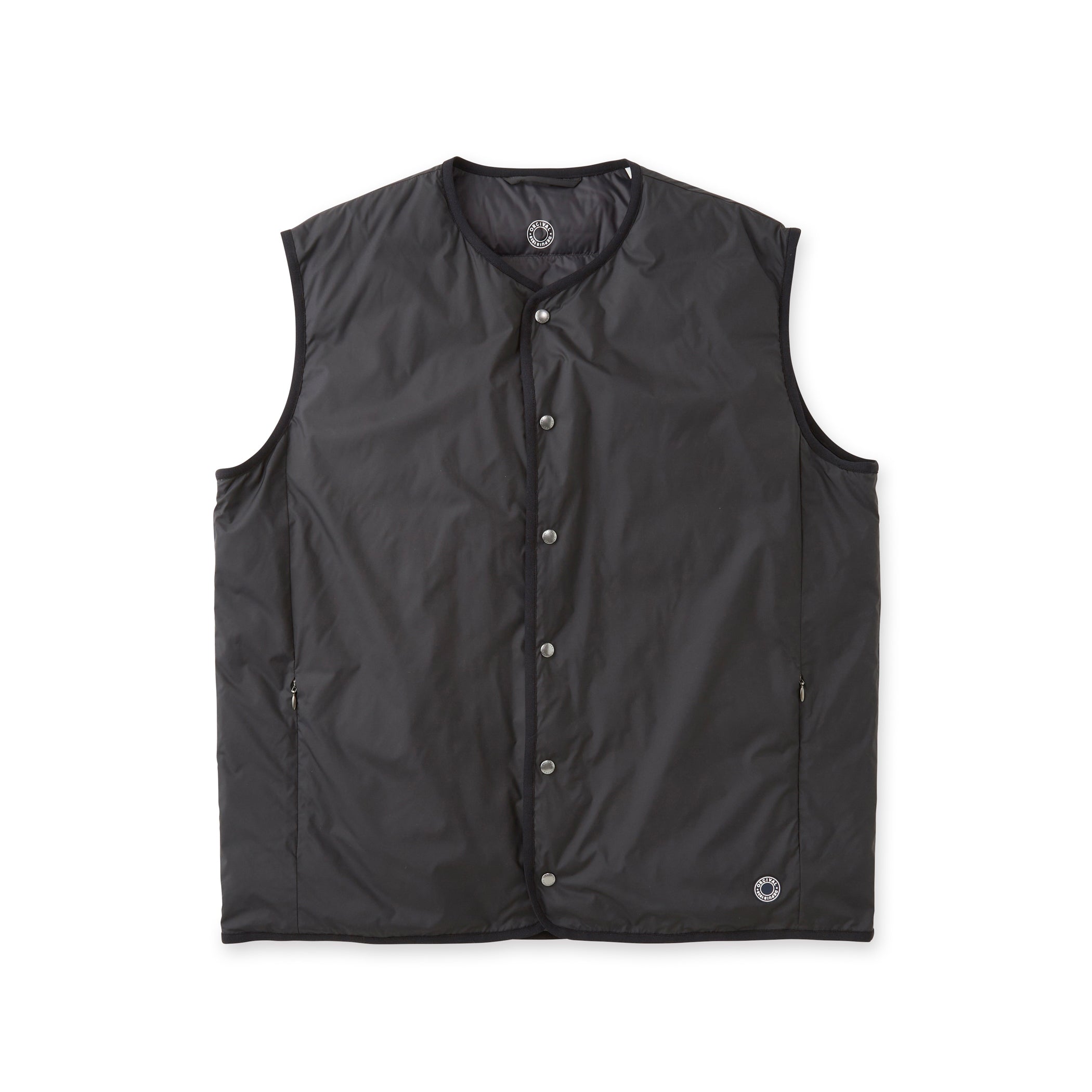 Men's Polyester Taffeta Round Neck  Inner Down Vest