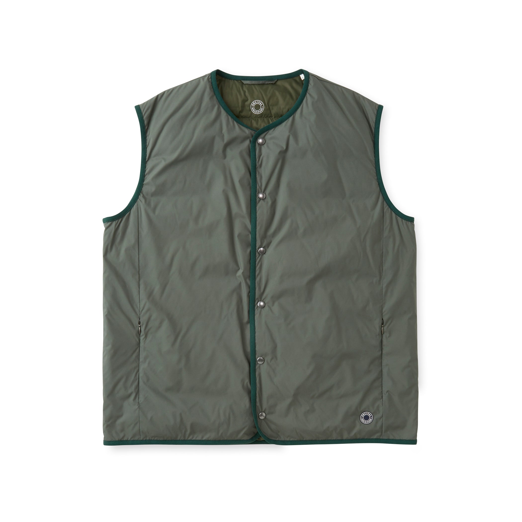 Men's Polyester Taffeta Round Neck  Inner Down Vest