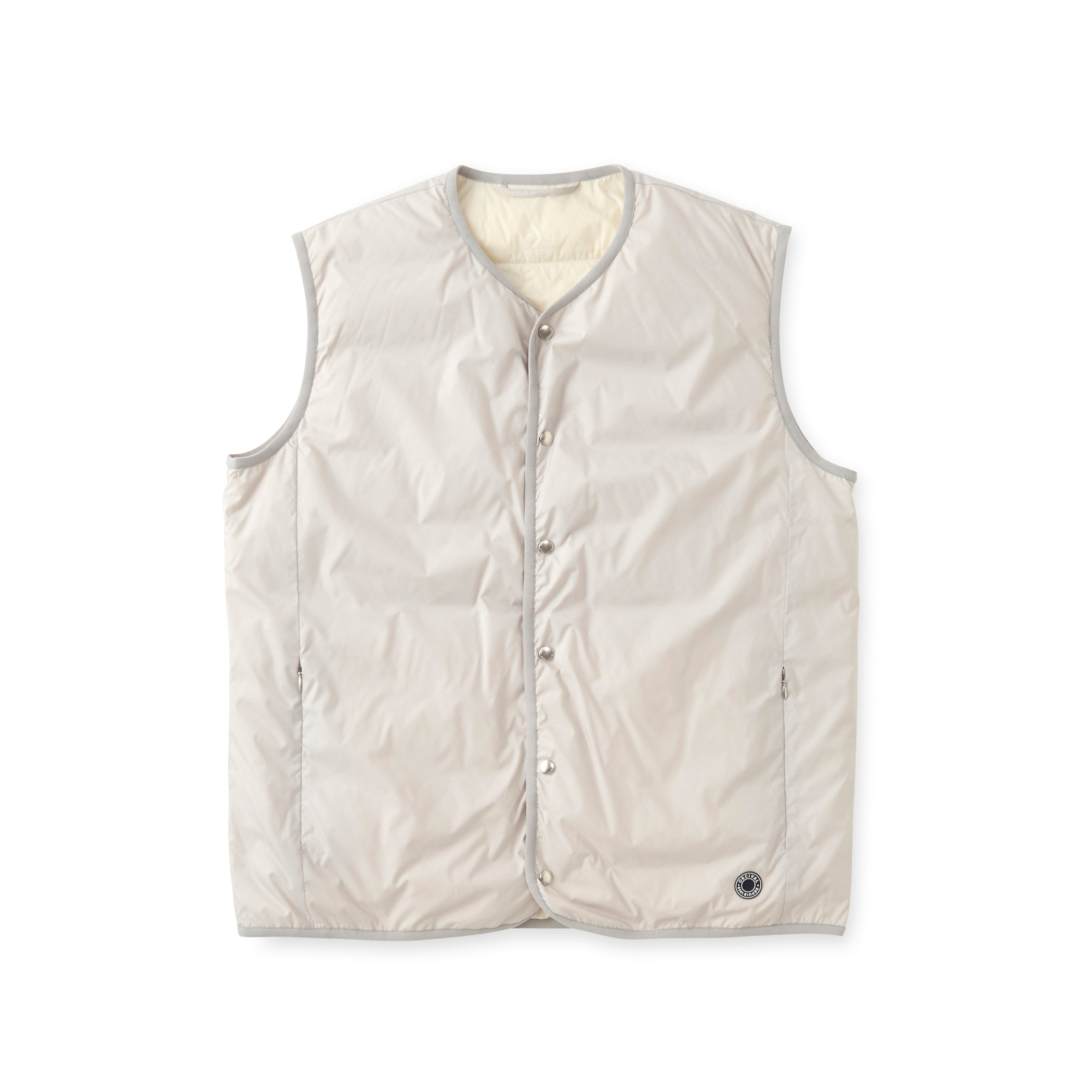 Men's Polyester Taffeta Round Neck  Inner Down Vest