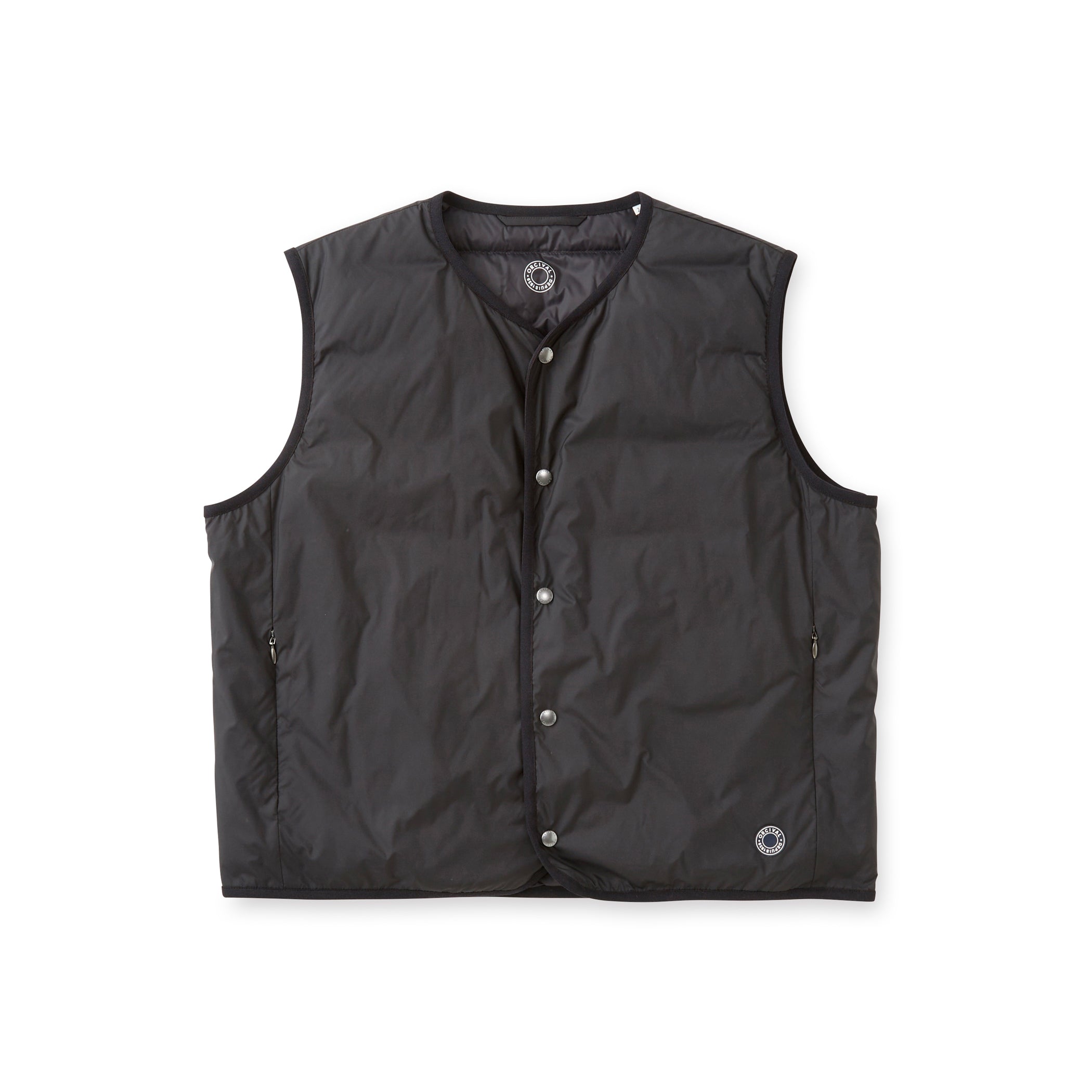 Women's Polyester Taffeta Round Neck  Inner Down Vest