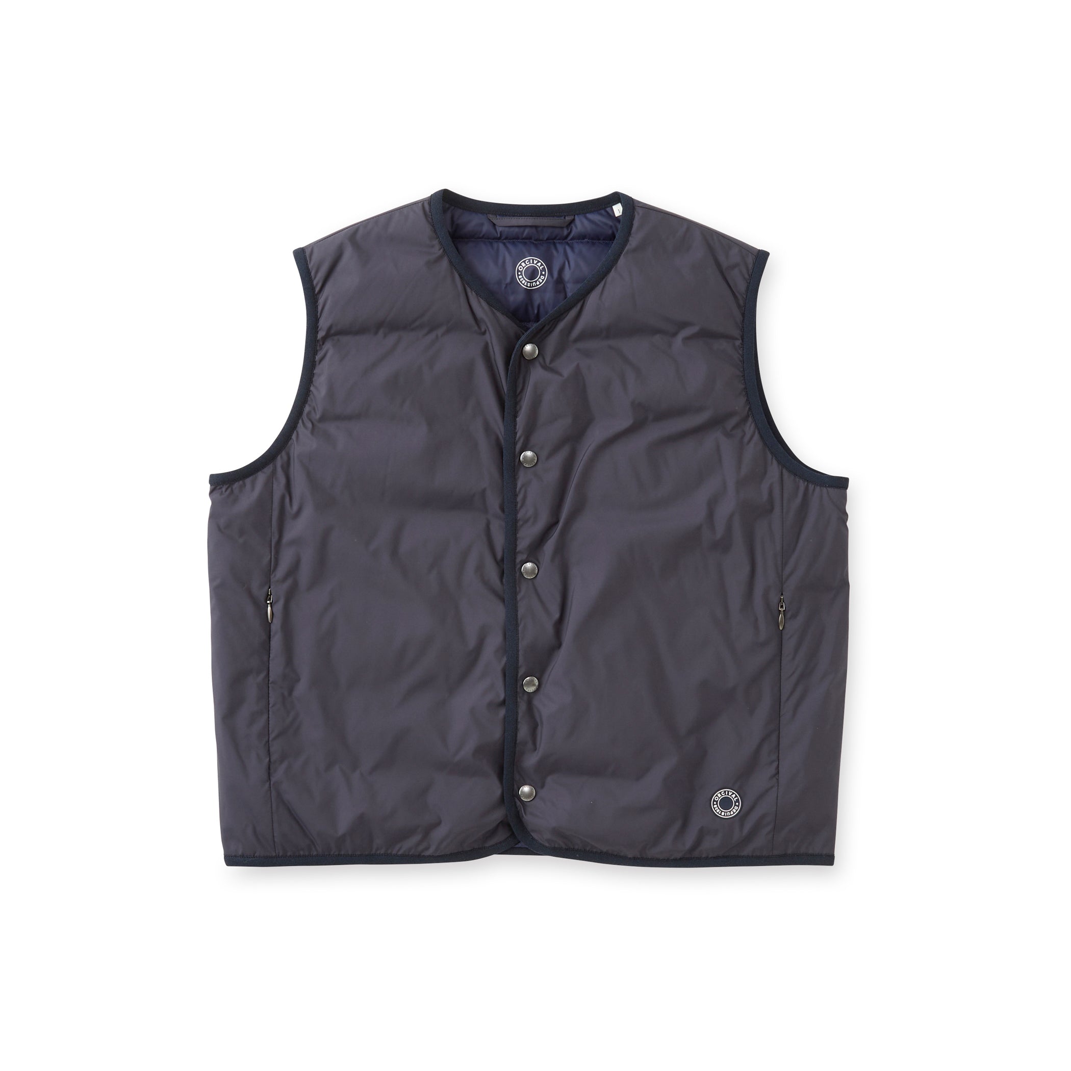 Women's Polyester Taffeta Round Neck  Inner Down Vest