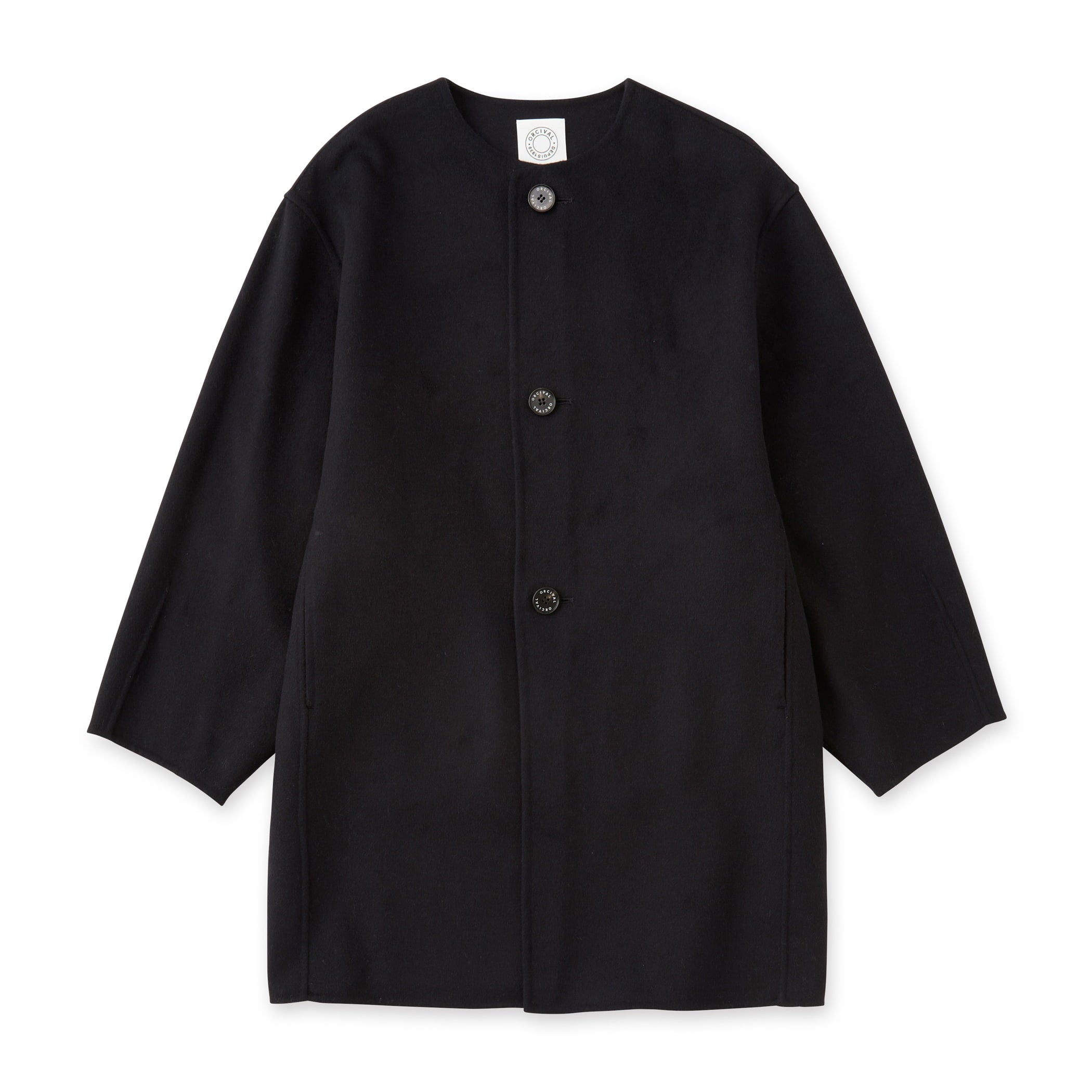 Women's River Wool Collarless Coat｜ORCIVAL