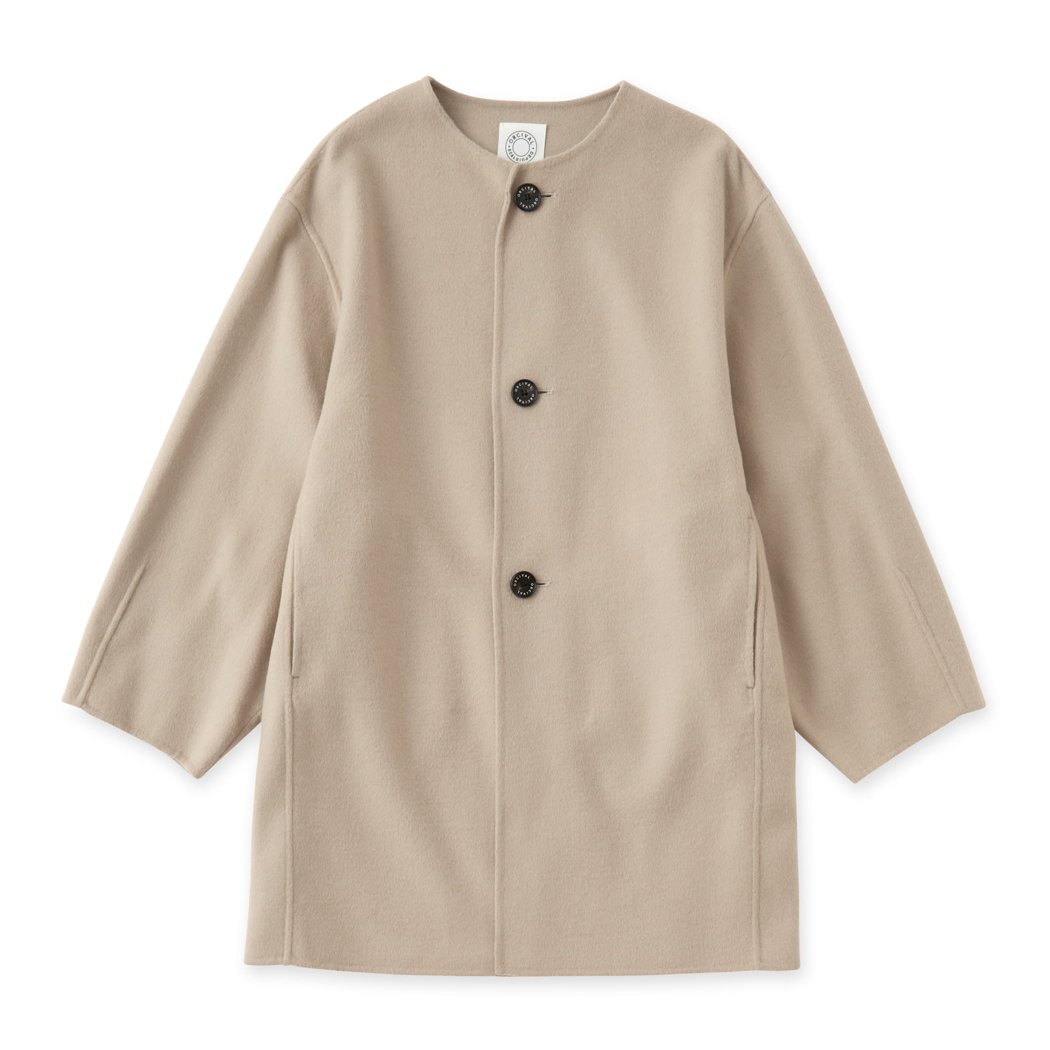 Women's River Wool Collarless Coat｜ORCIVAL