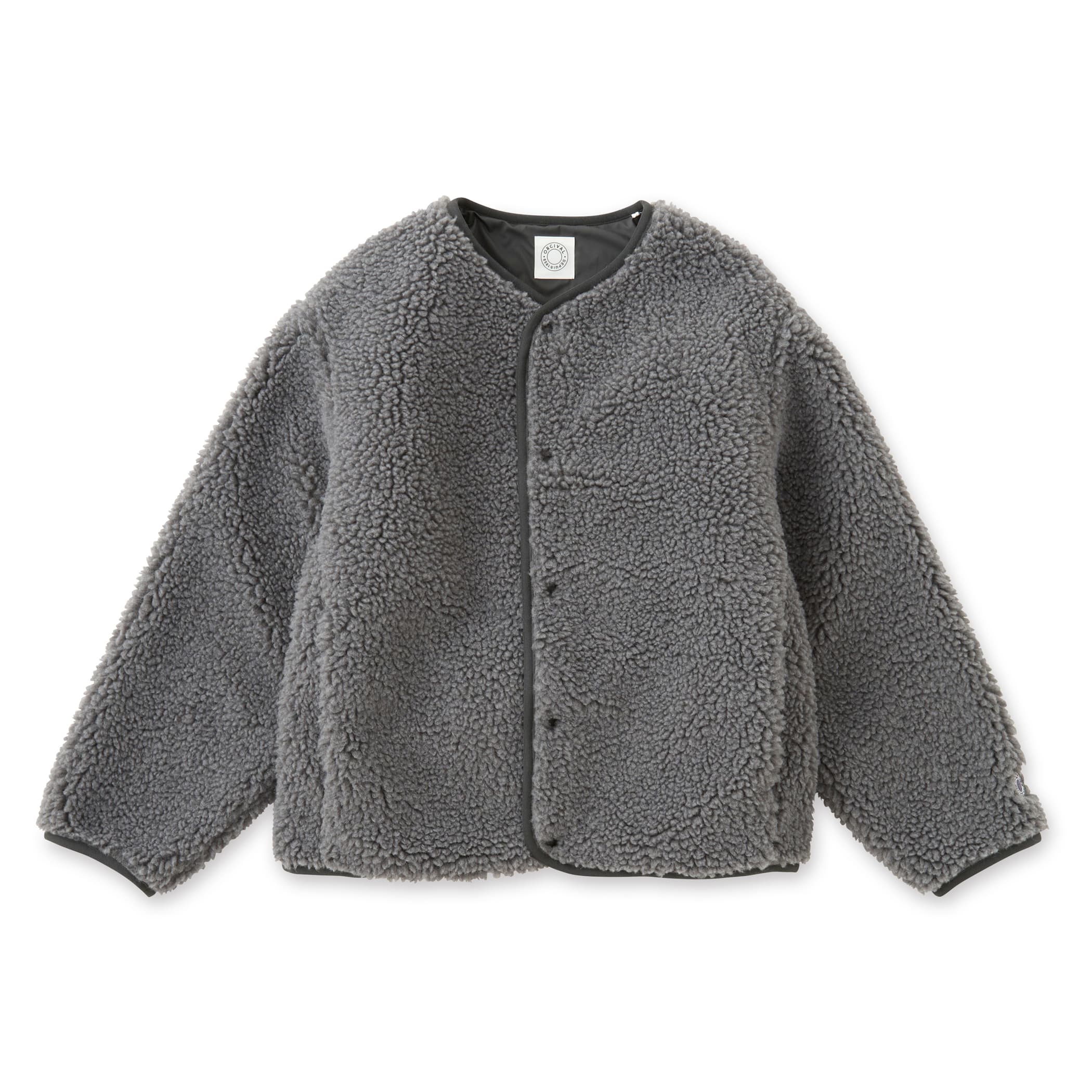 Women's Boa Fleece Collarless Blouson