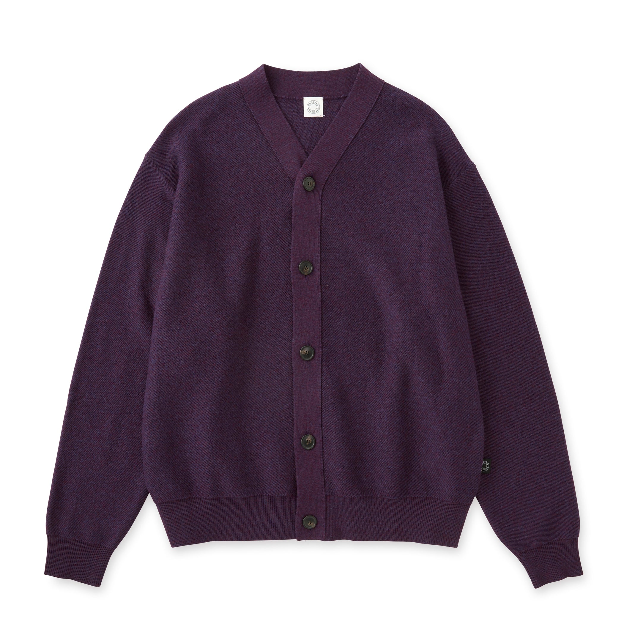 Men's Wool Cotton 9G French Terry Knit Cardigan