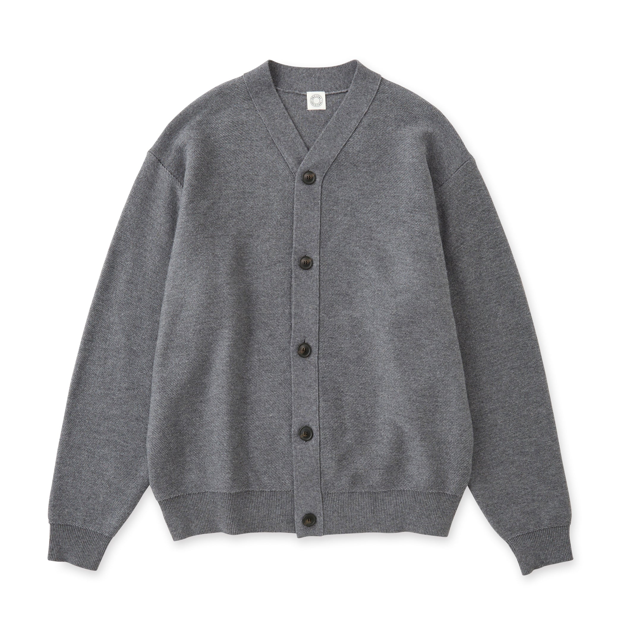 Men's Wool Cotton 9G French Terry Knit Cardigan