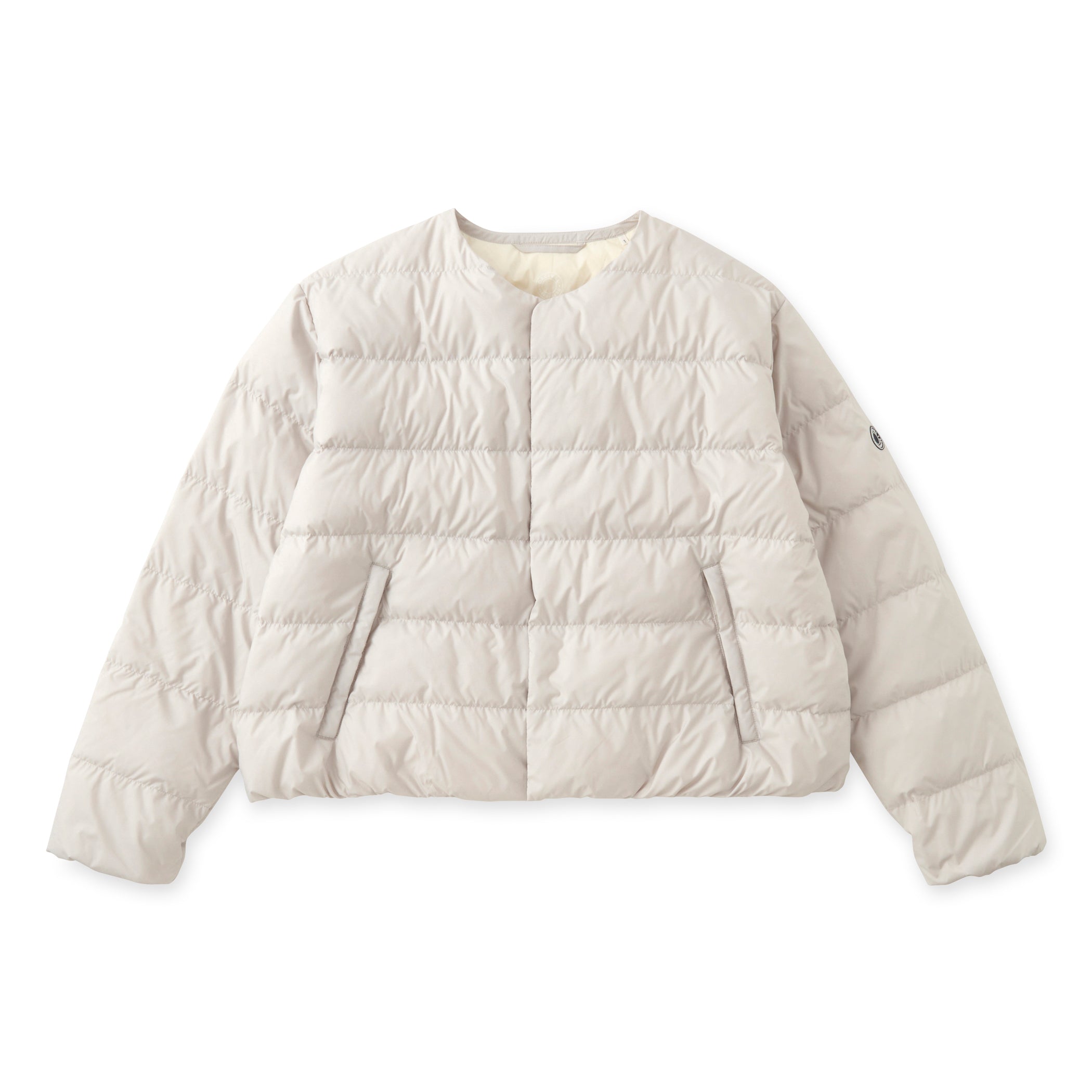 Women's Polyester Taffeta Round Neck Blouson