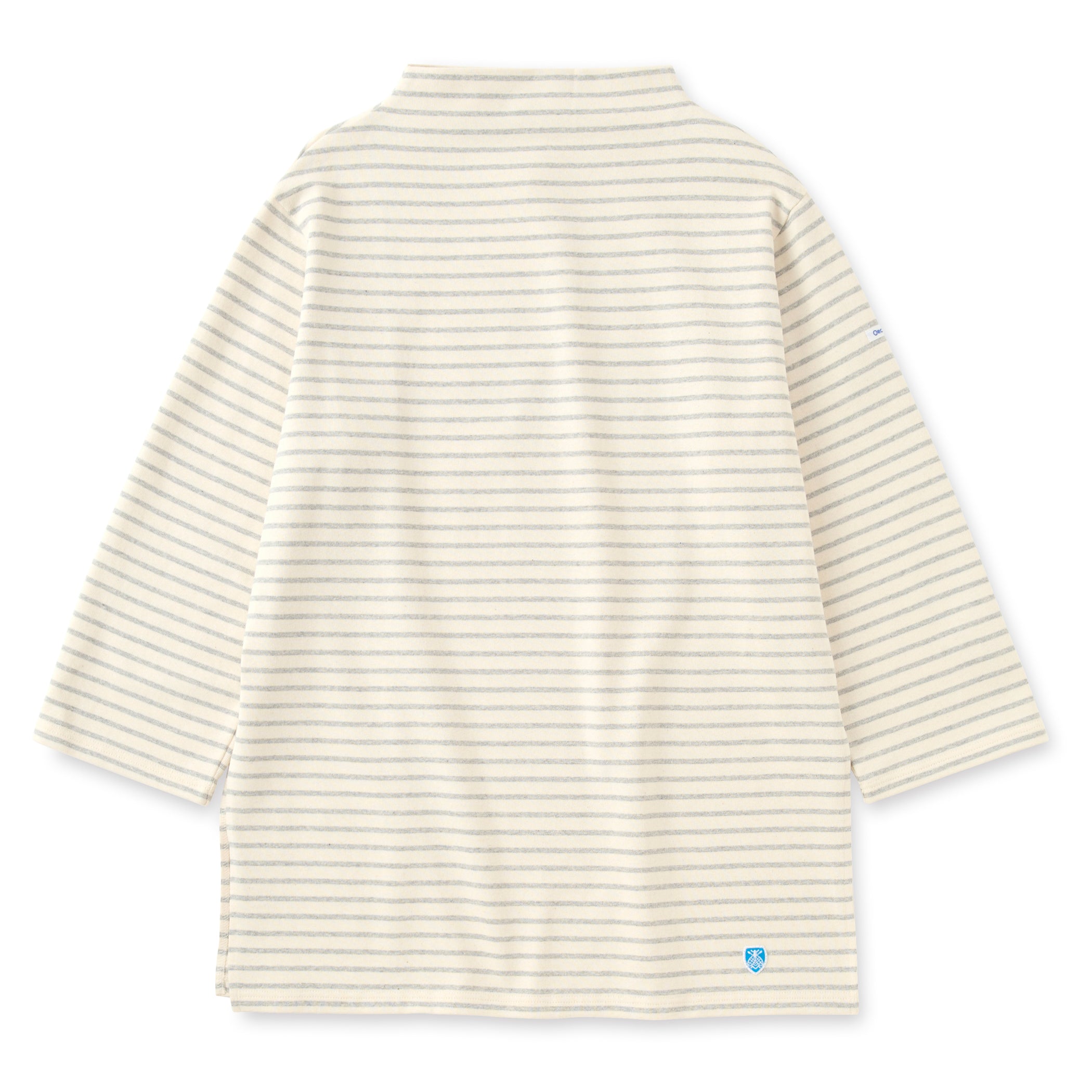 Women's Cotton Lourd Bottle Neck Dress Narrow Stripe