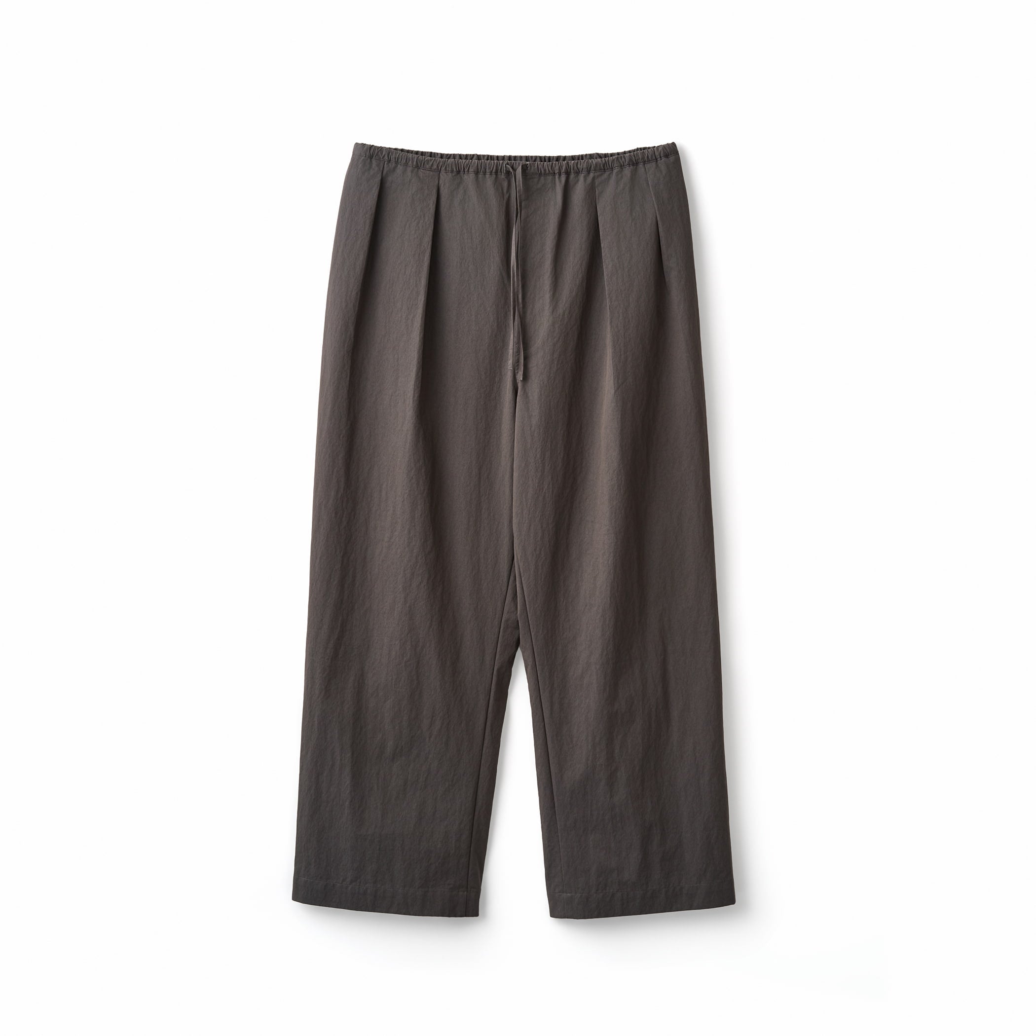 Cotton Nylon Twill Wide Easy Pants