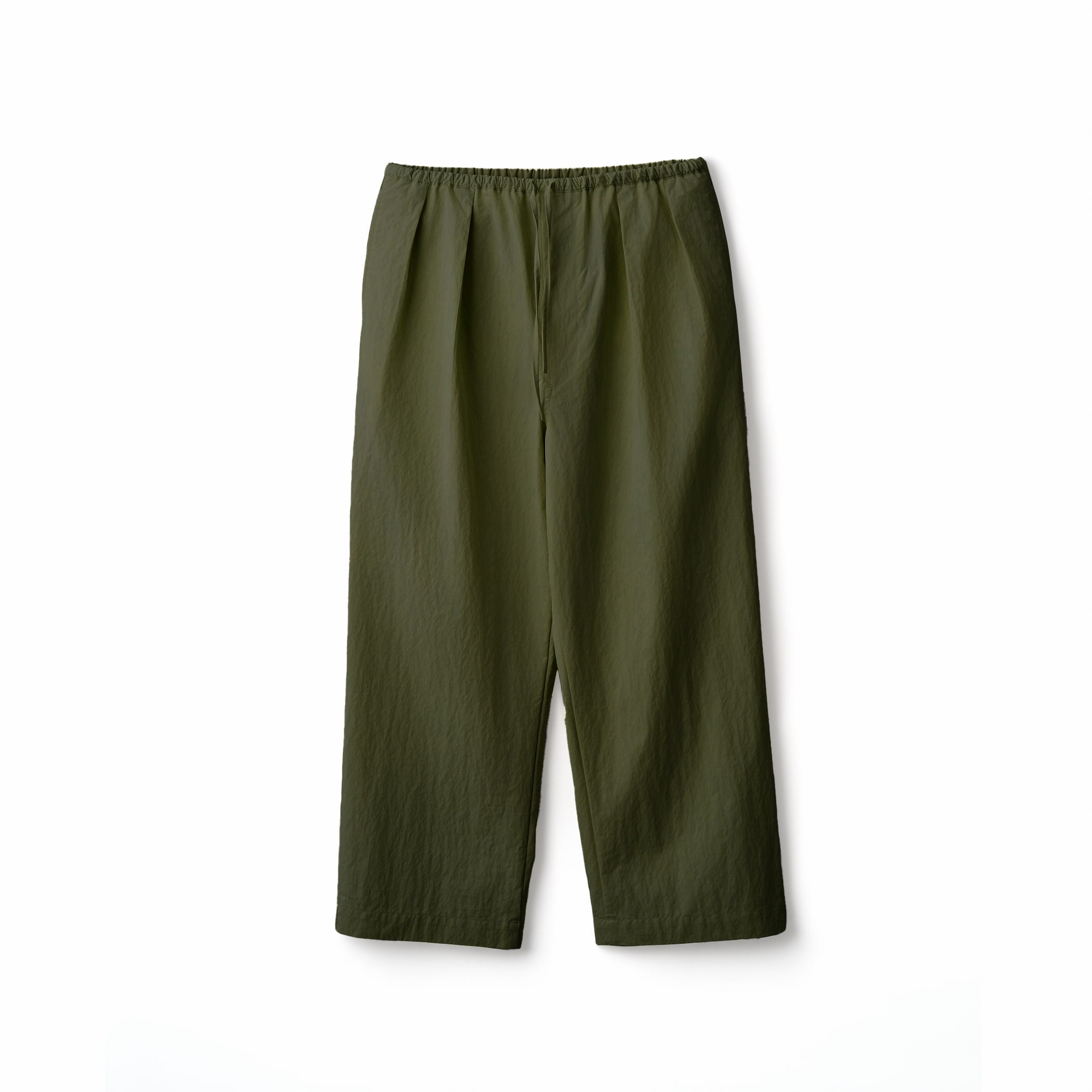 Cotton Nylon Twill Wide Easy Pants