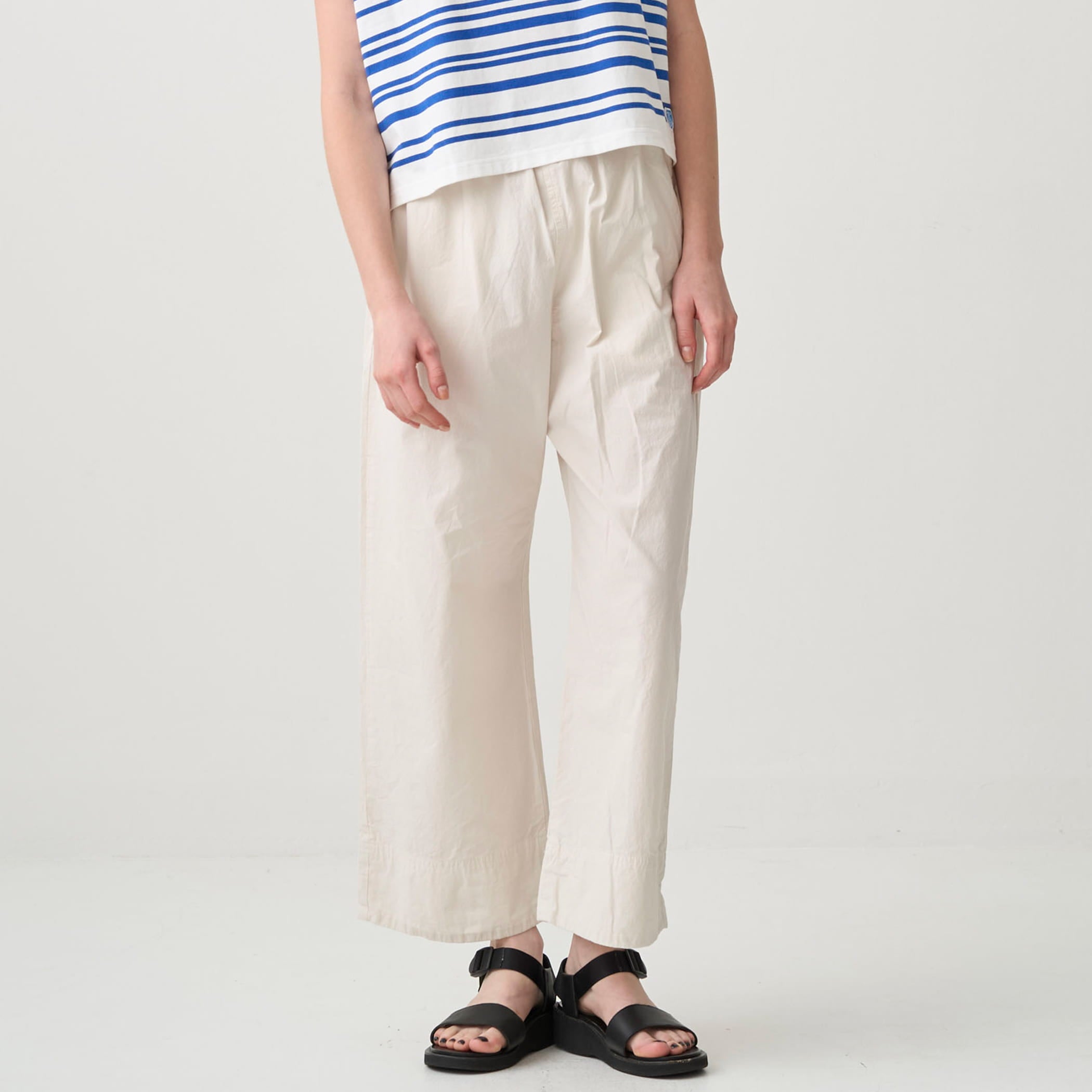 Women's Garment Dye Poplin Easy Pants