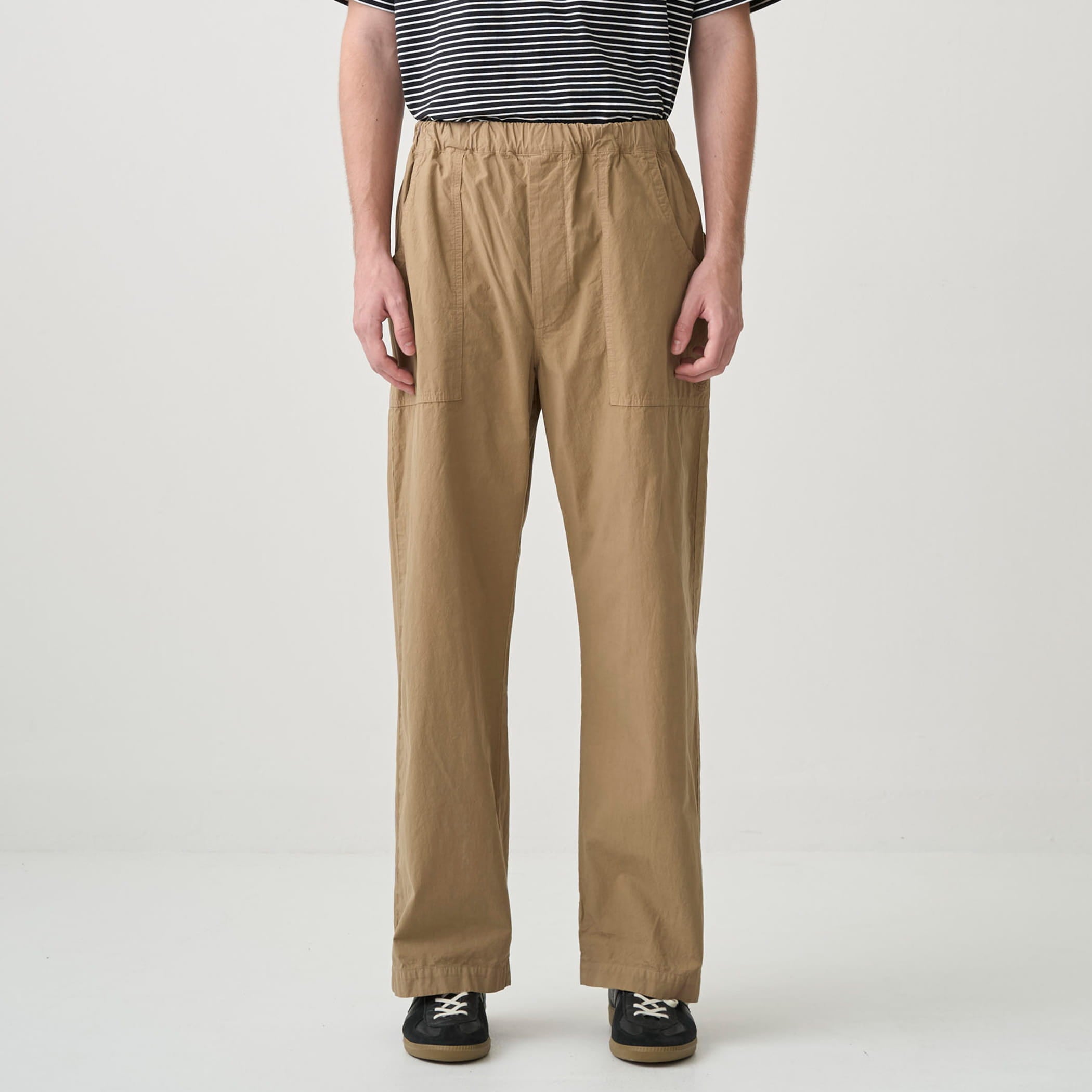 Men's Garment Dye Poplin Semi Wide Straight Pants｜ORCIVAL
